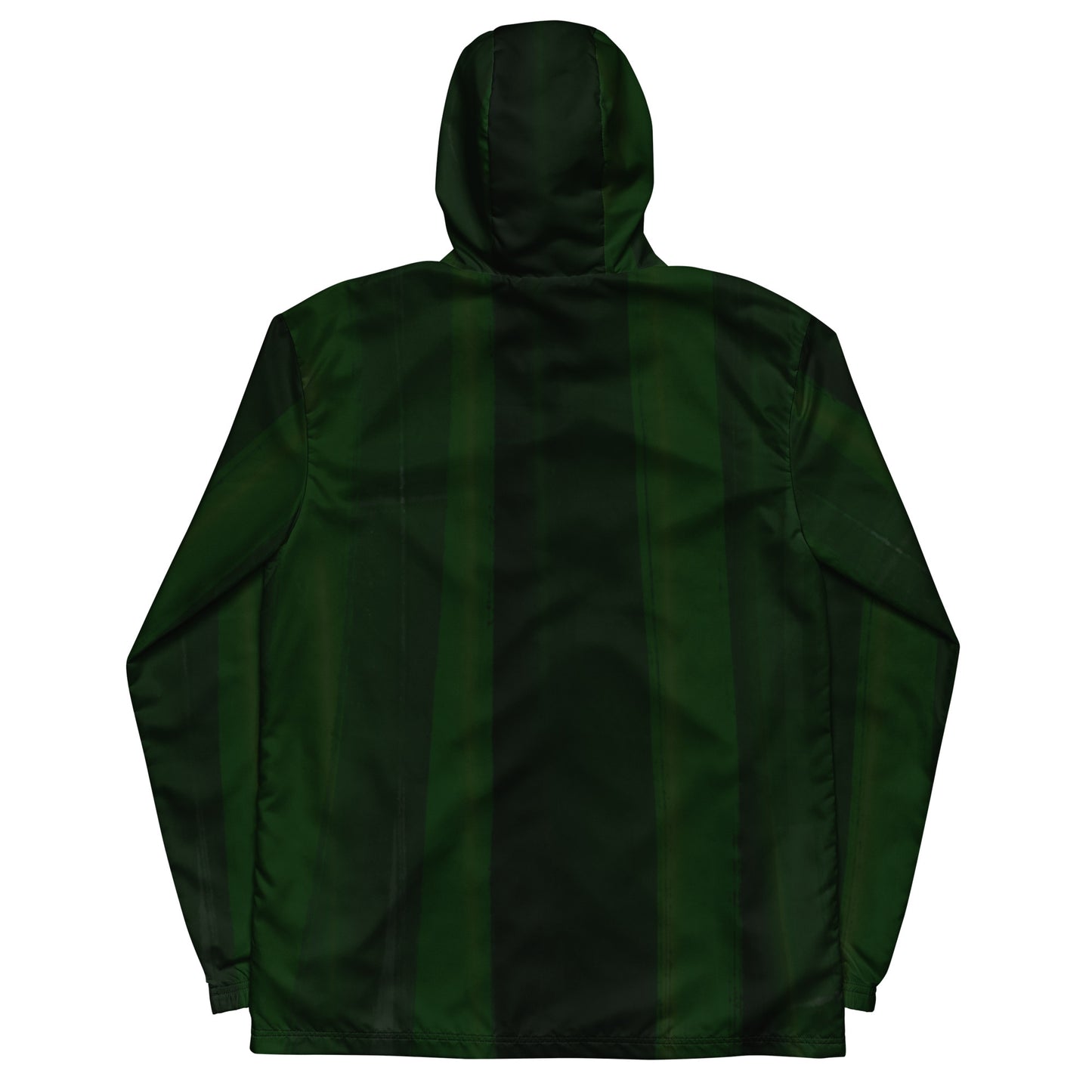 Dark Green Water-Resistant Windbreaker: Men's Lightweight Mesh-Lined Jacket