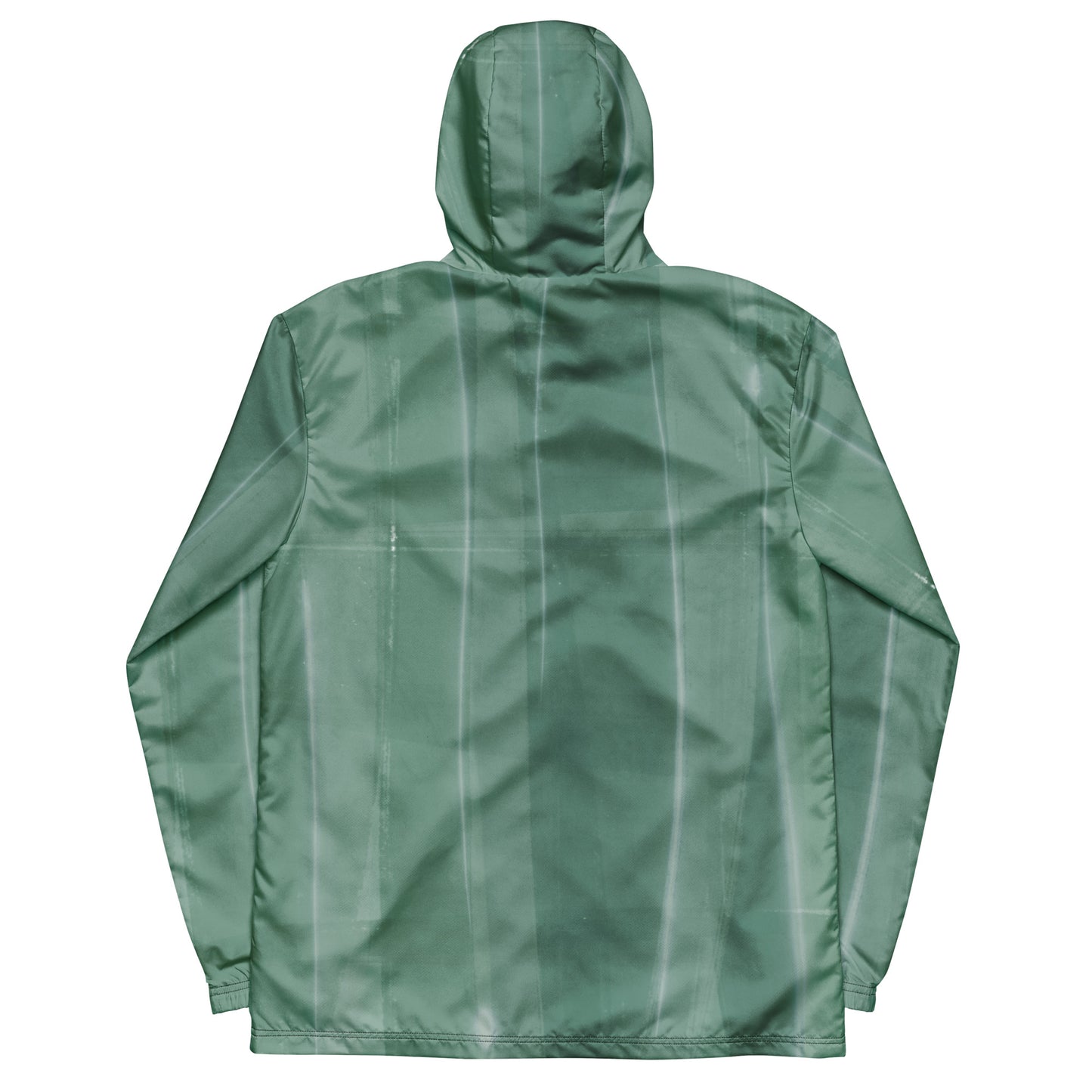 Sage Green Water-Resistant Windbreaker, Men's Lightweight Mesh-Lined Jacket