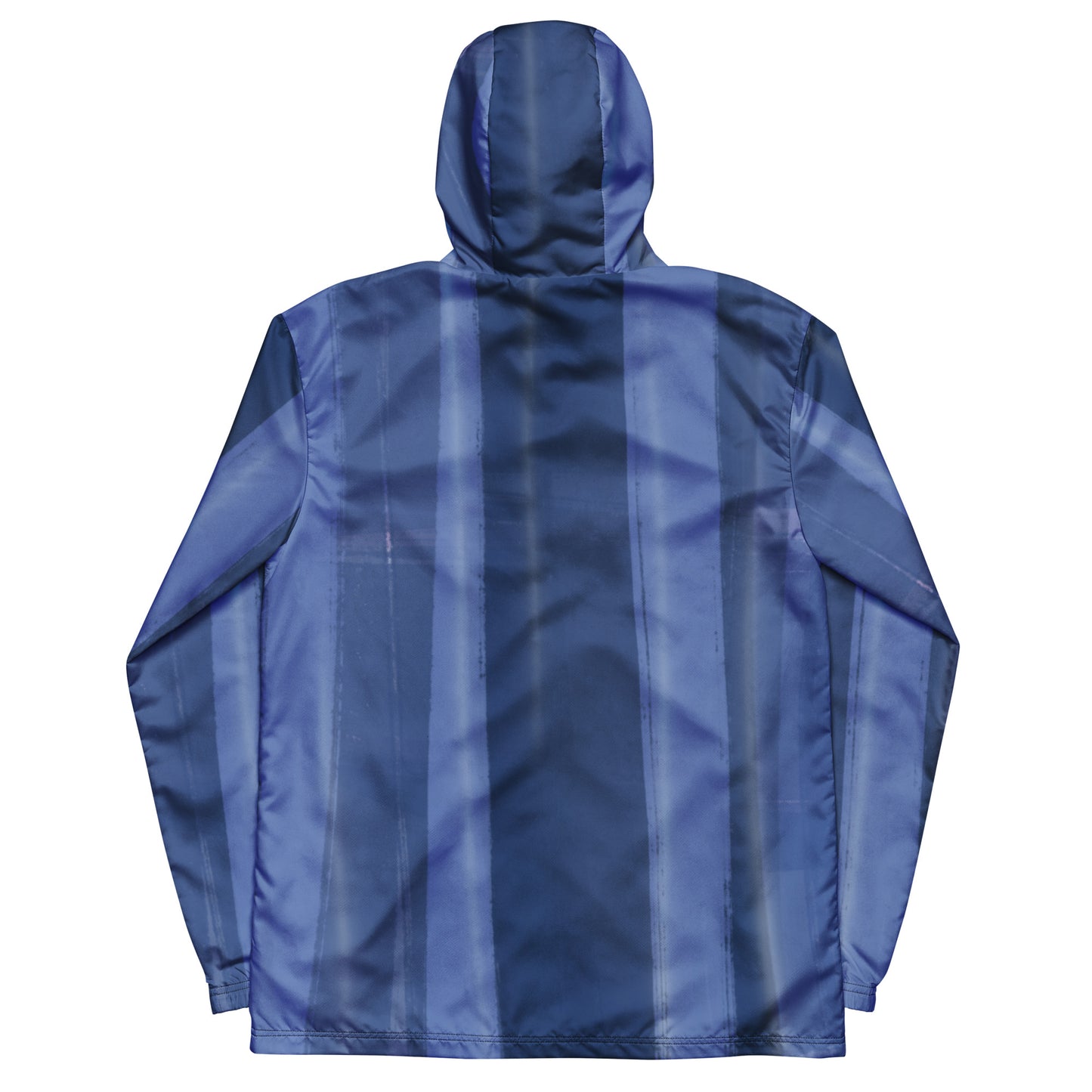 Blue and Indigo Water-Resistant Windbreaker: Men's Lightweight Mesh-Lined Jacket