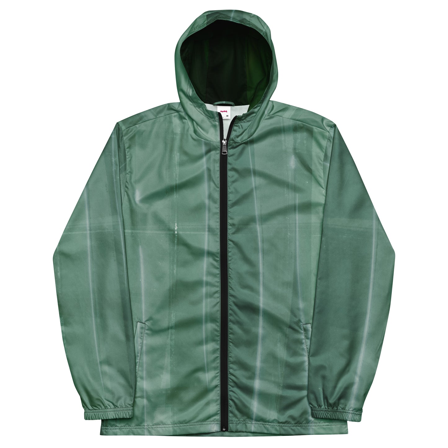 Sage Green Water-Resistant Windbreaker, Men's Lightweight Mesh-Lined Jacket