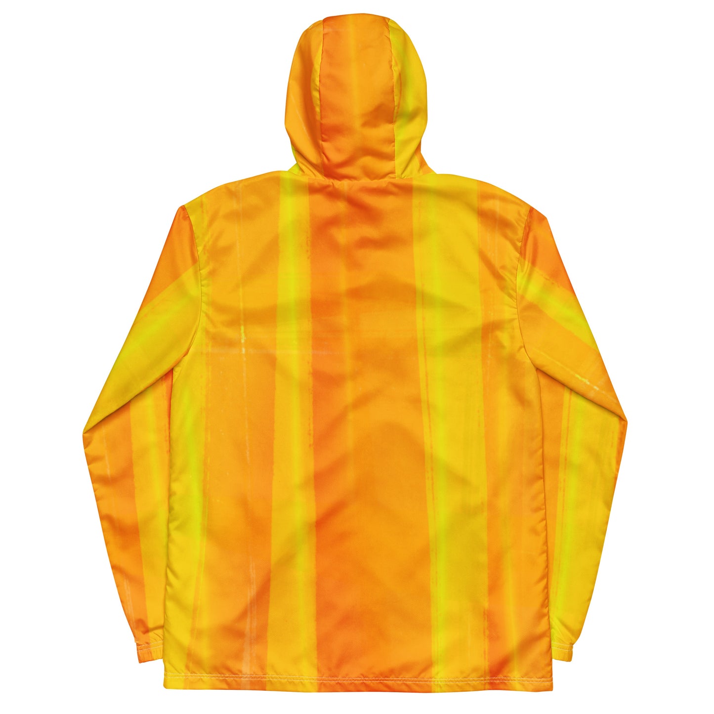 Yellow and Indigo Water-Resistant Windbreaker: Men's Lightweight Mesh-Lined Jacket