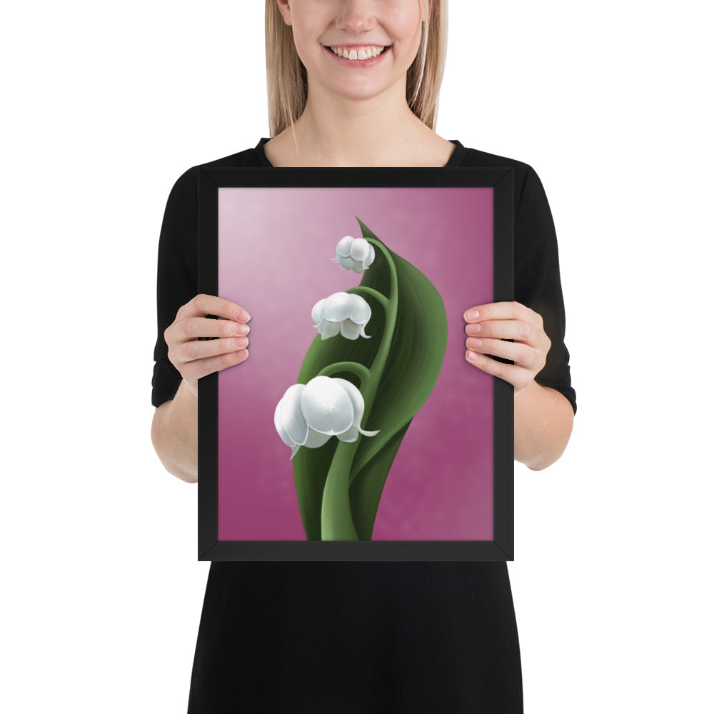 Lily of the valley Framed poster