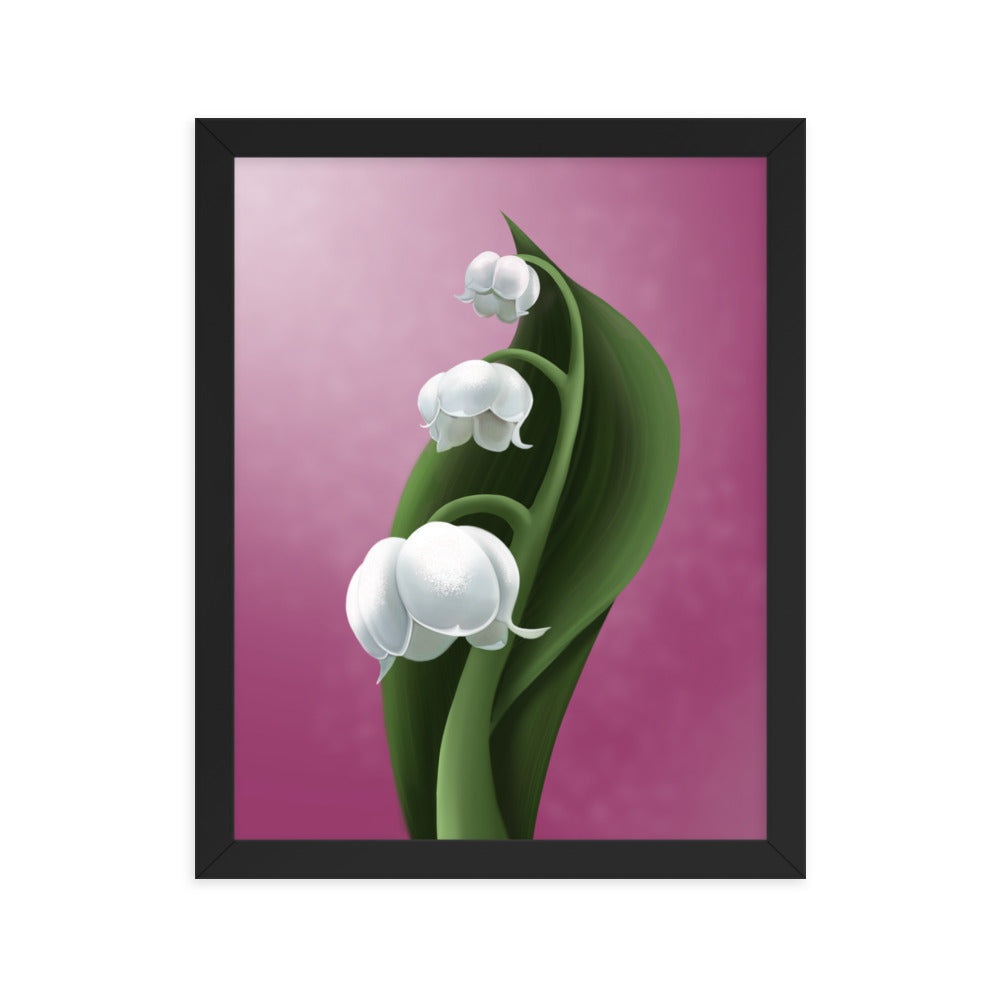Lily of the valley Framed poster