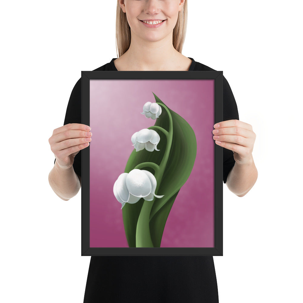 Lily of the valley Framed poster