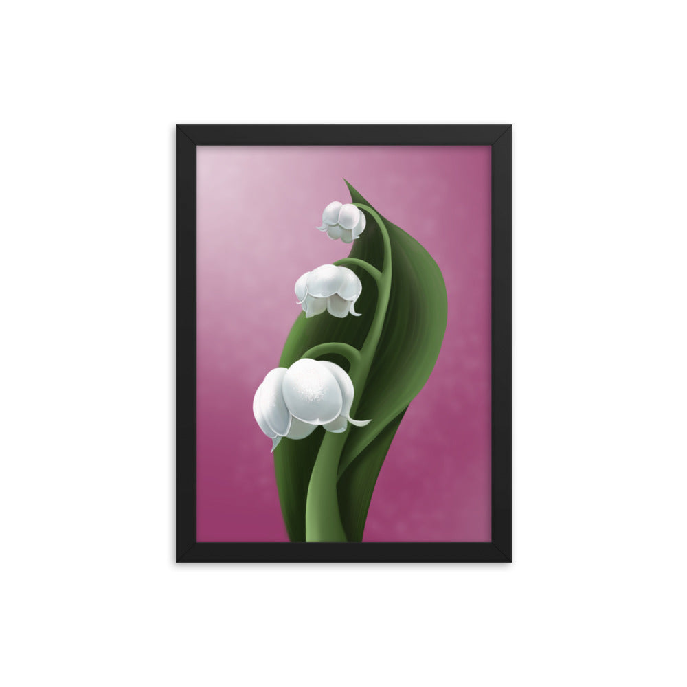 Lily of the valley Framed poster