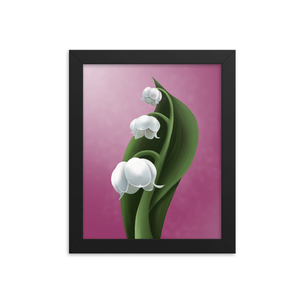 Lily of the valley Framed poster