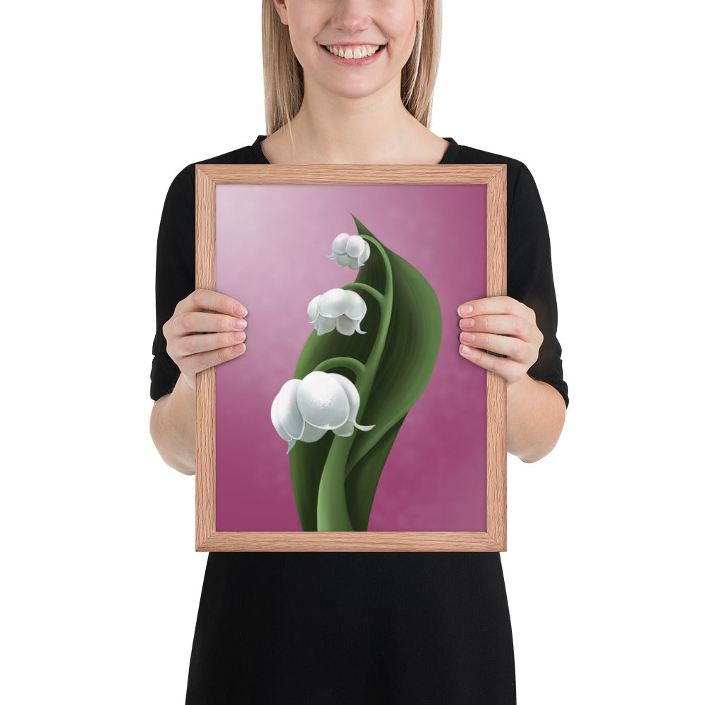 Lily of the valley Framed poster