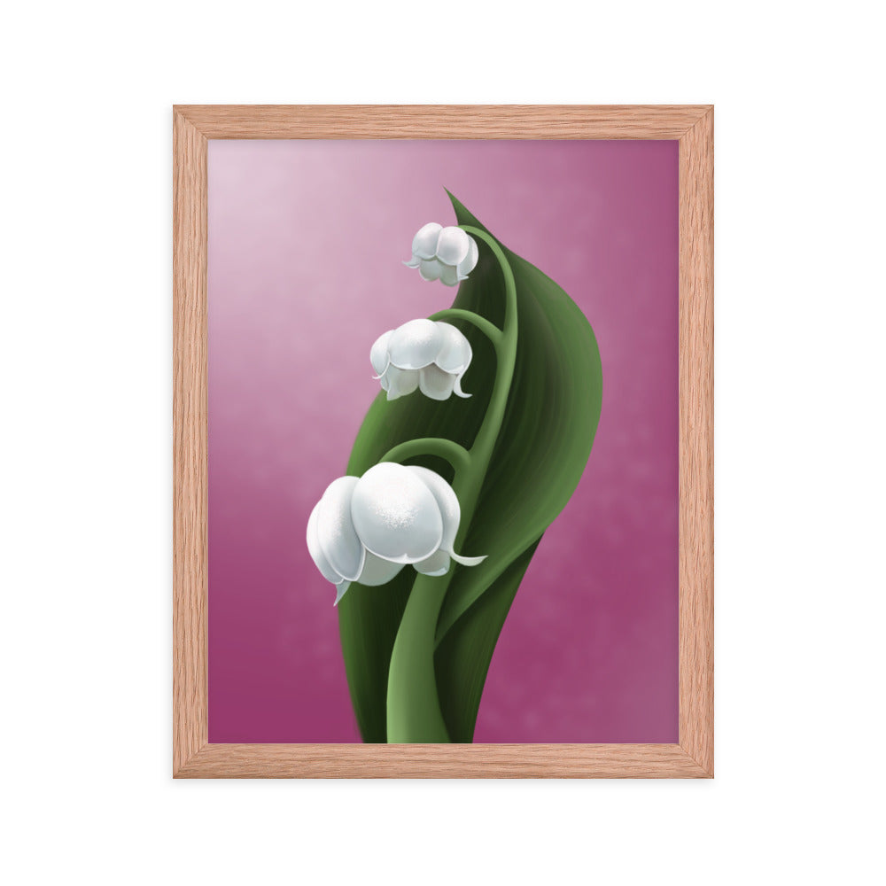 Lily of the valley Framed poster