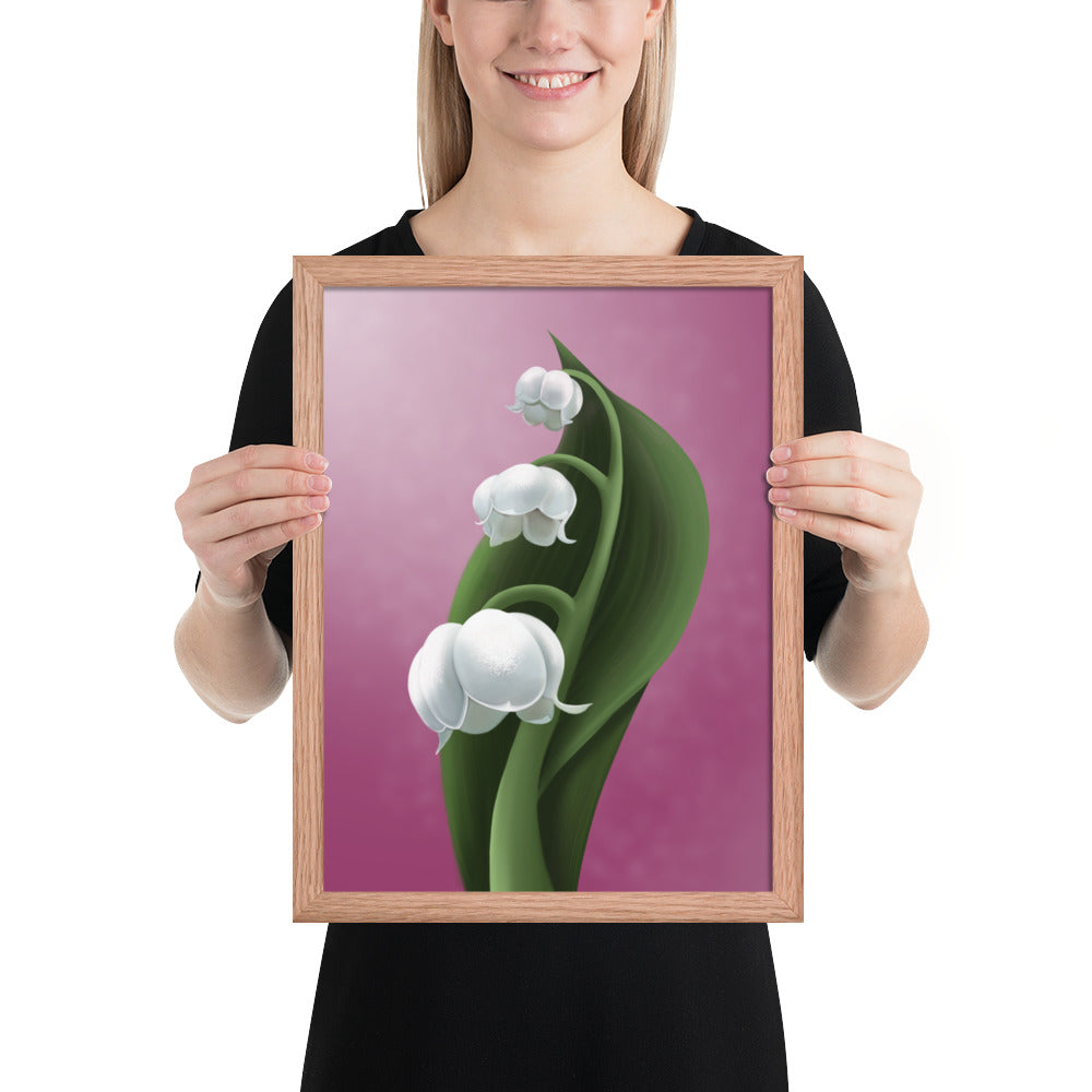 Lily of the valley Framed poster