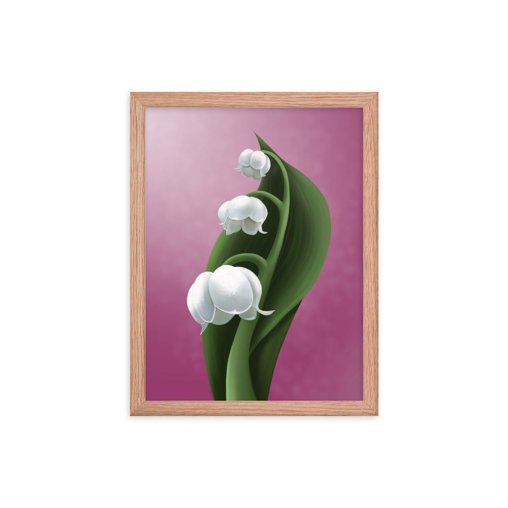 Lily of the valley Framed poster