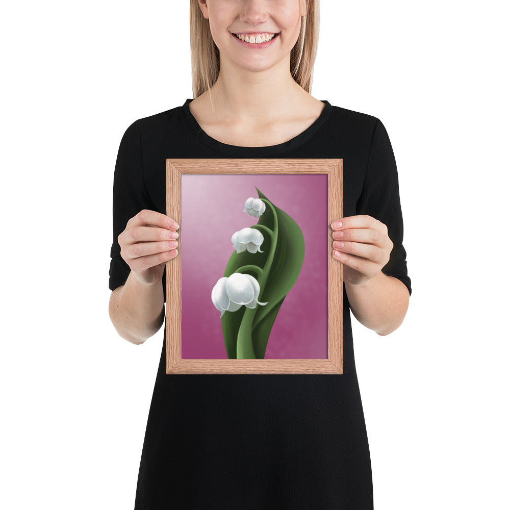 Lily of the valley Framed poster