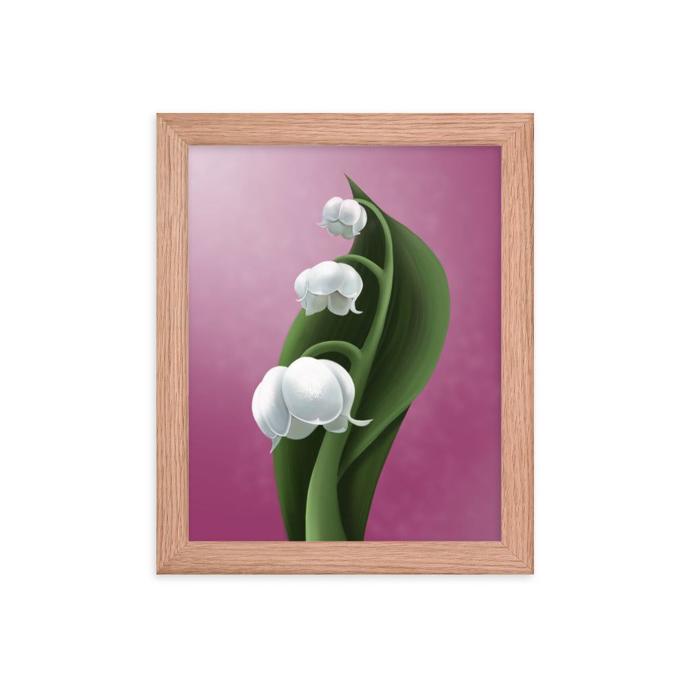Lily of the valley Framed poster