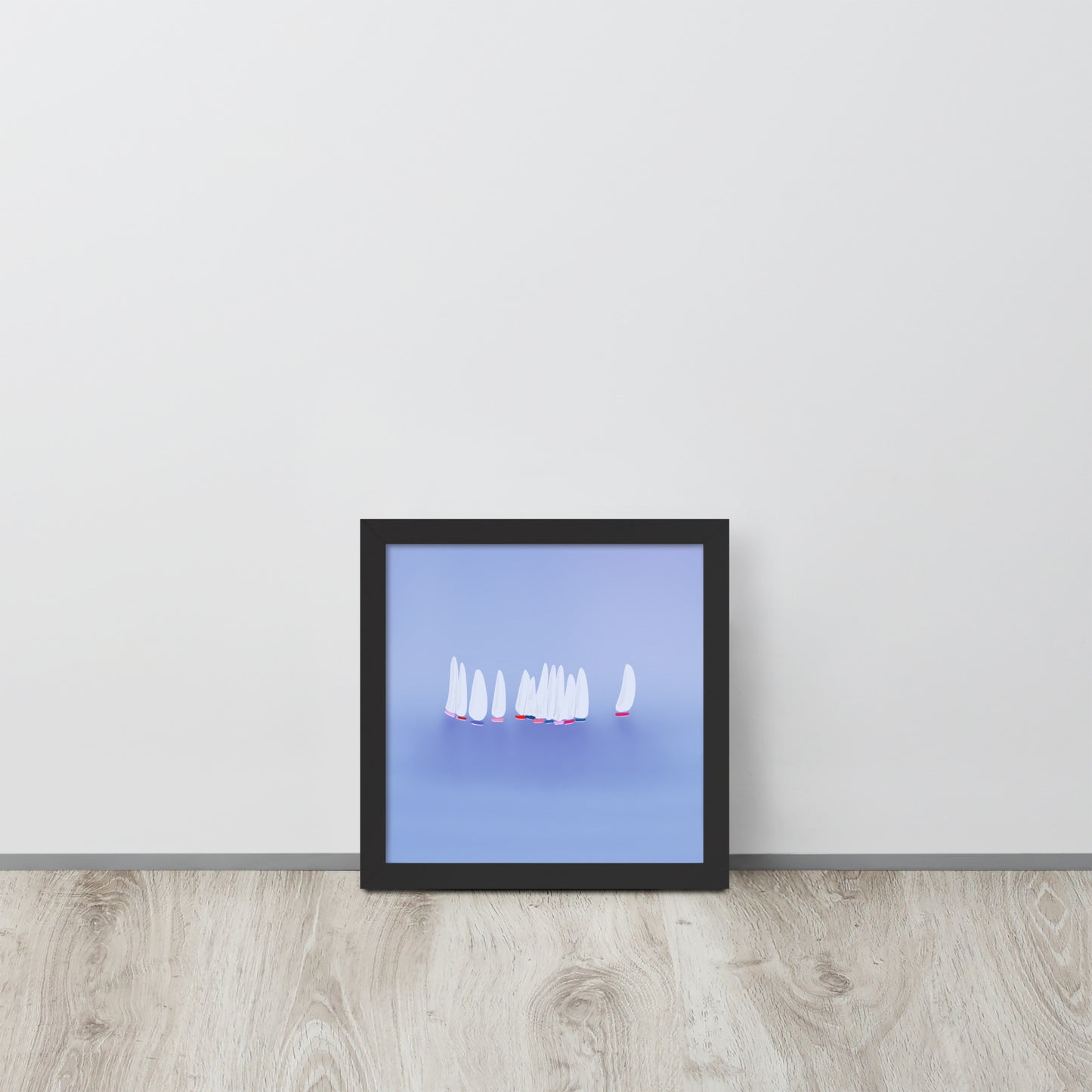 Sailboats Wall Art | Coastal Nautical Seascape Print – Framed or Unframed