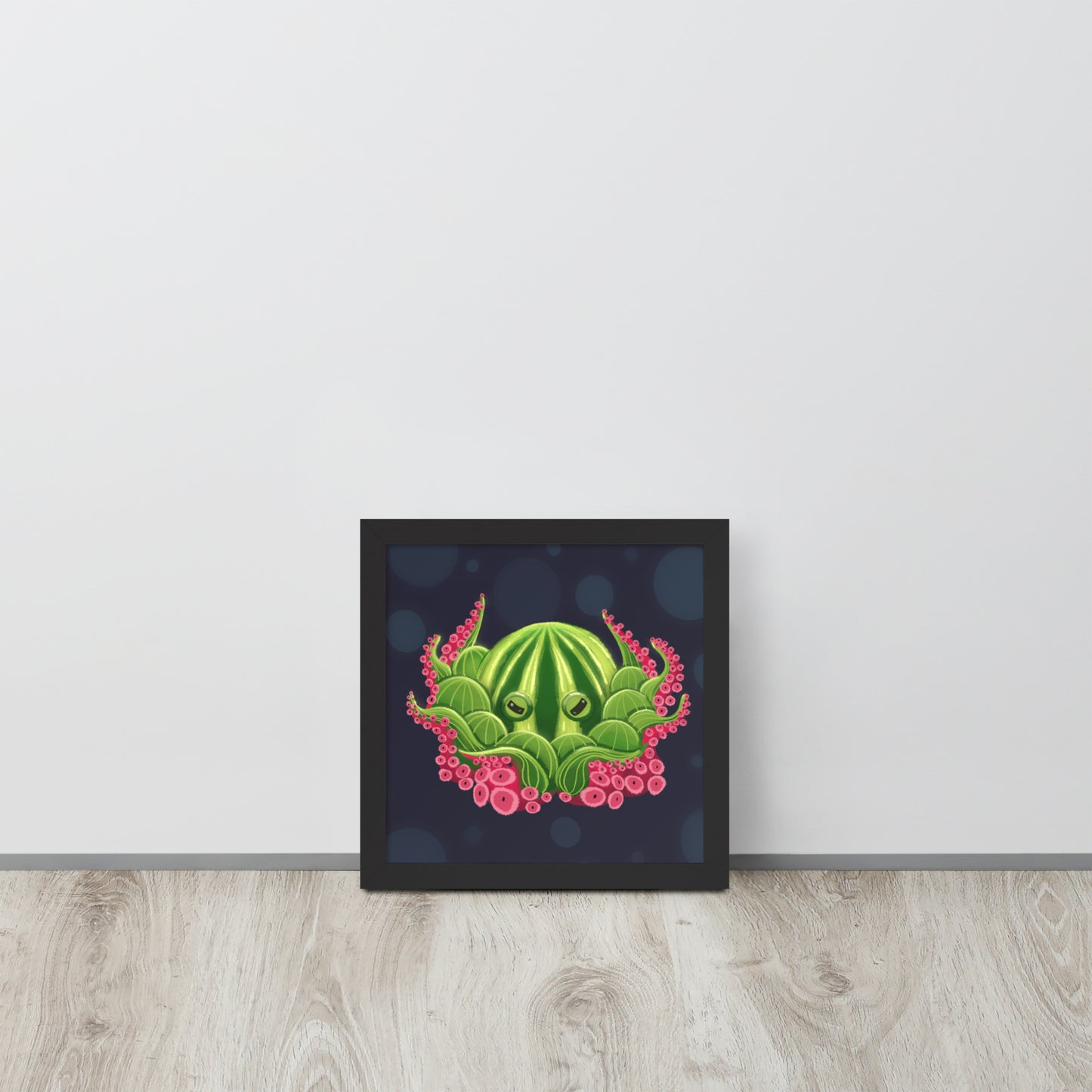 Watermelon Octopus Wall Art – Whimsical Kids’ Ocean Print for Nursery, Bedroom & Bathroom
