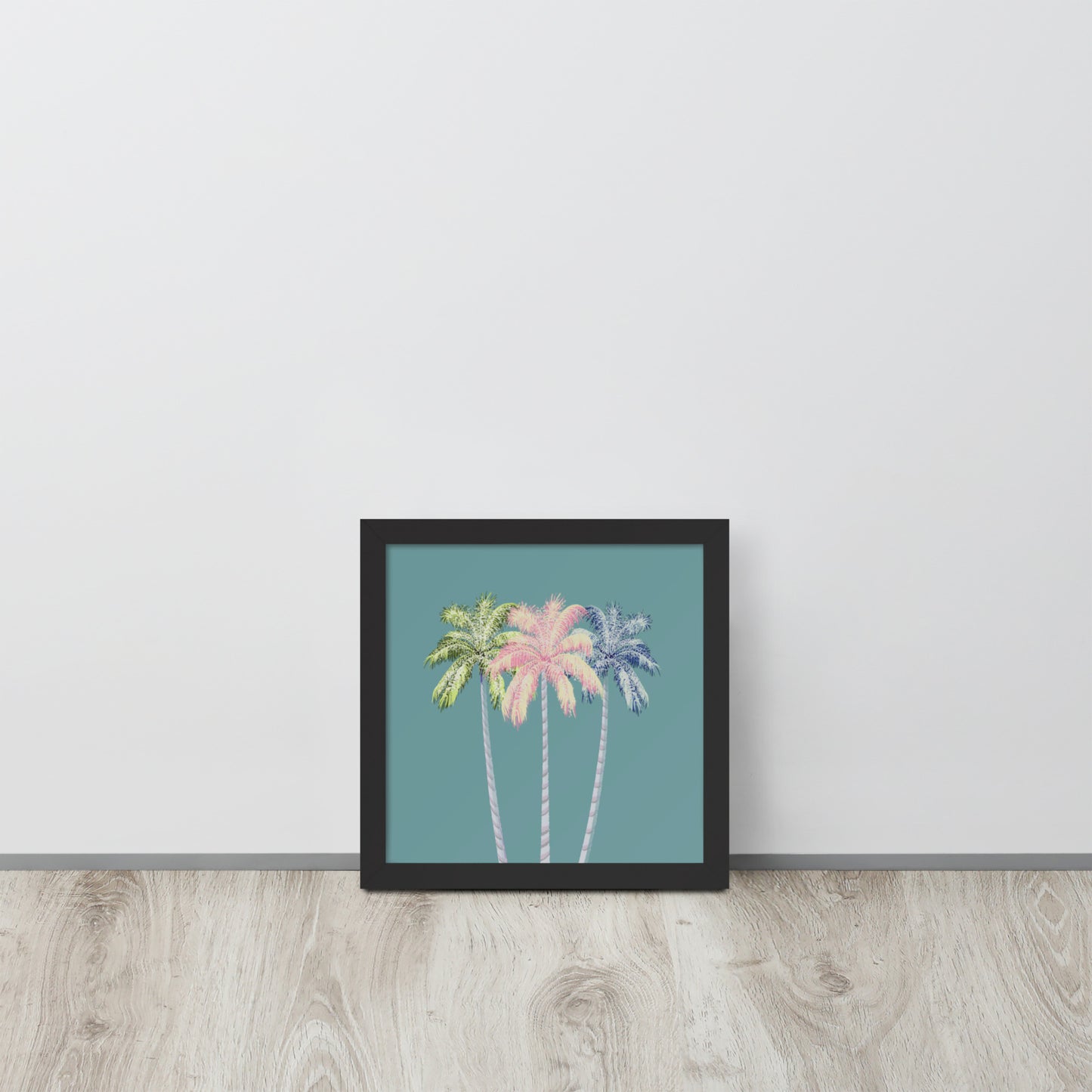 Pastel Palm Tree Wall Art Print | Tropical Coastal Décor
