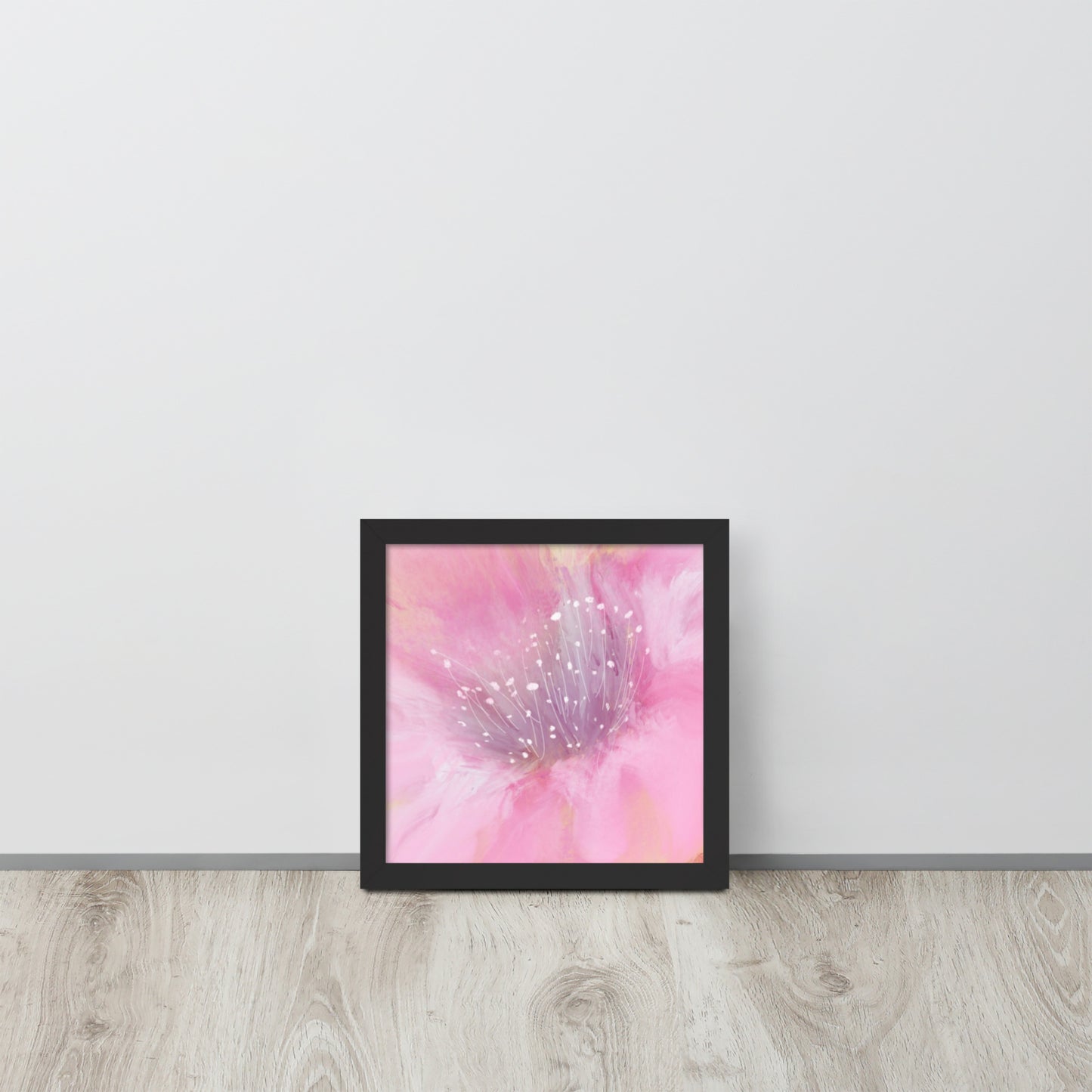 Pink Flower Impression Wall Art | Blush Floral Print for Bedroom, Nursery & Living Room