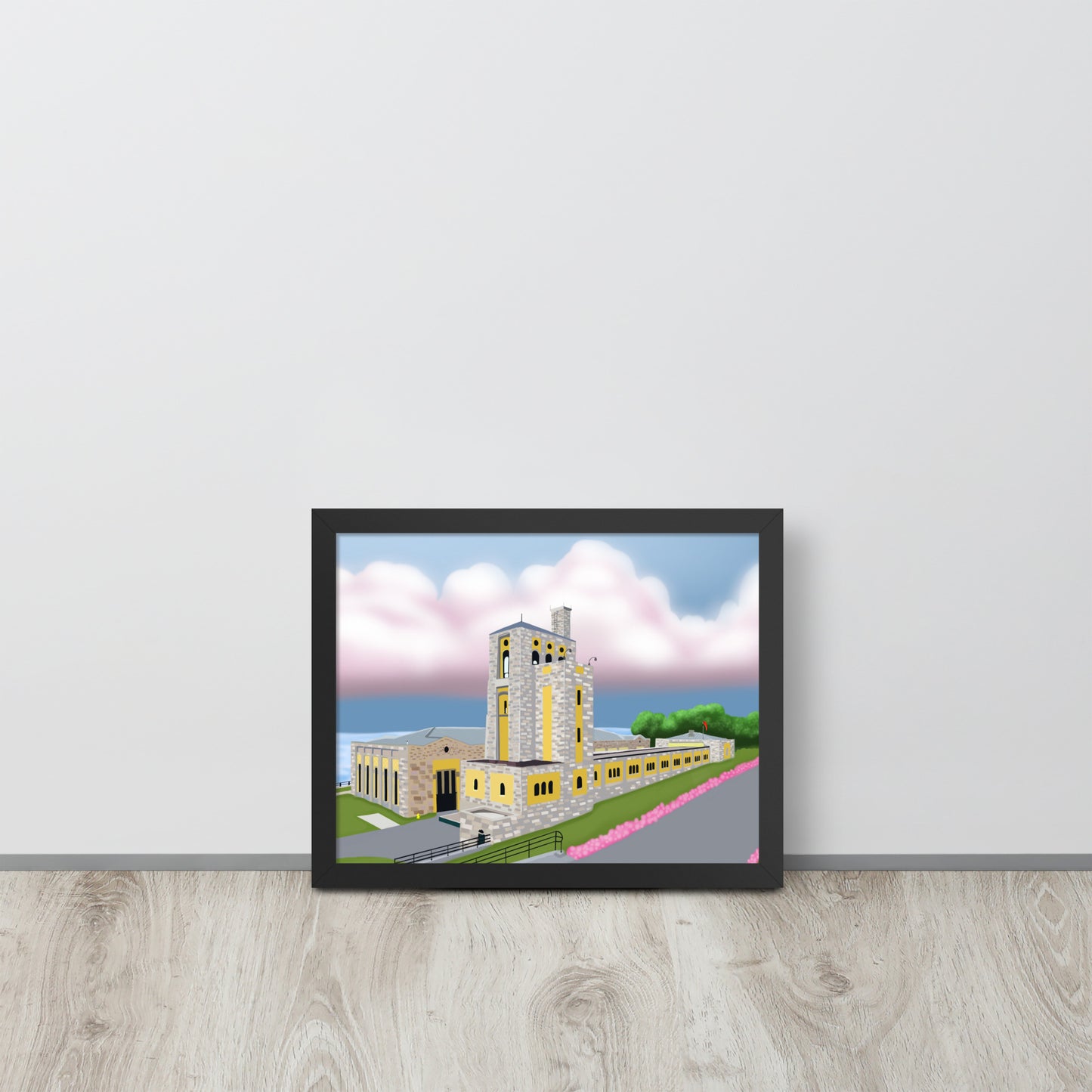 Toronto Water Pump House – Hand-Painted Lakefront Wall Art Print