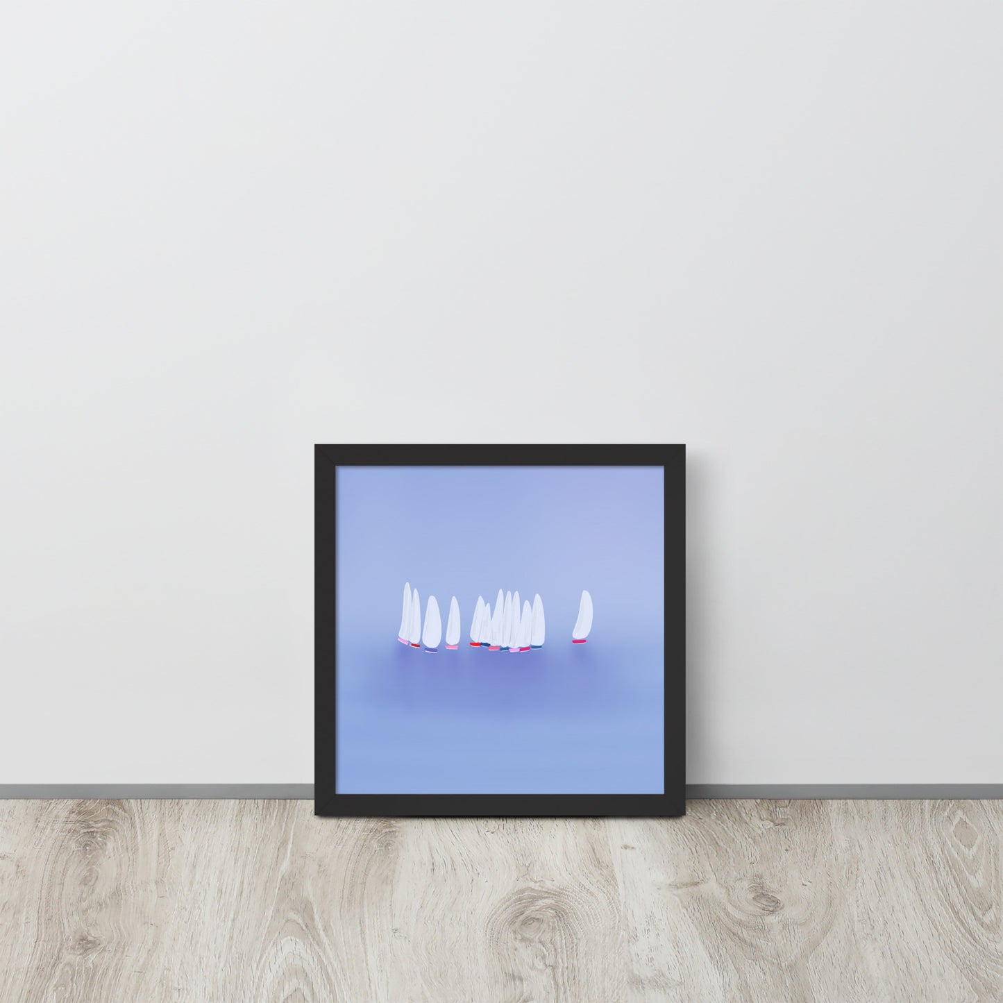 Sailboats Wall Art | Coastal Nautical Seascape Print – Framed or Unframed