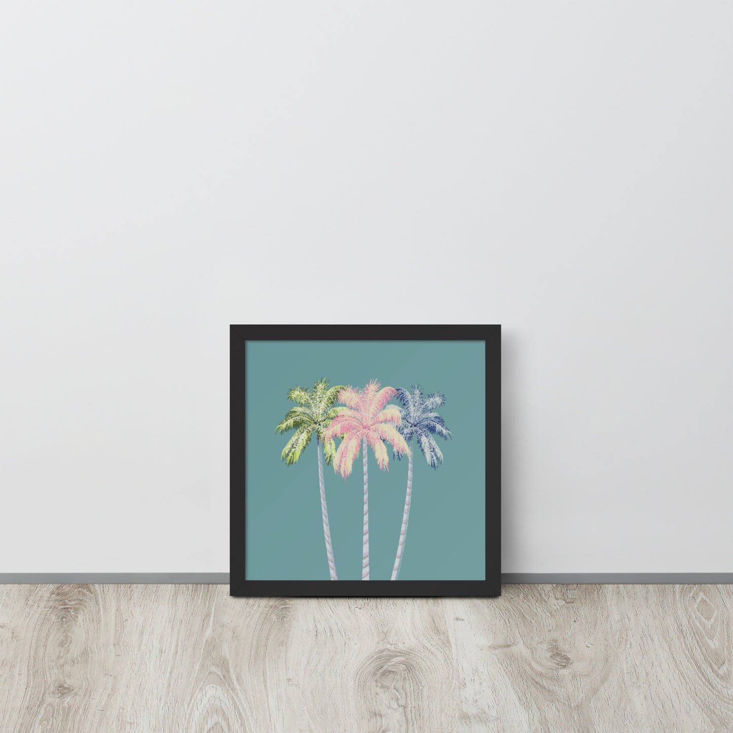 Pastel Palm Tree Wall Art Print | Tropical Coastal Décor