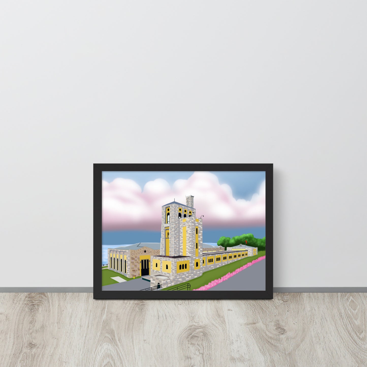 Toronto Water Pump House – Hand-Painted Lakefront Wall Art Print
