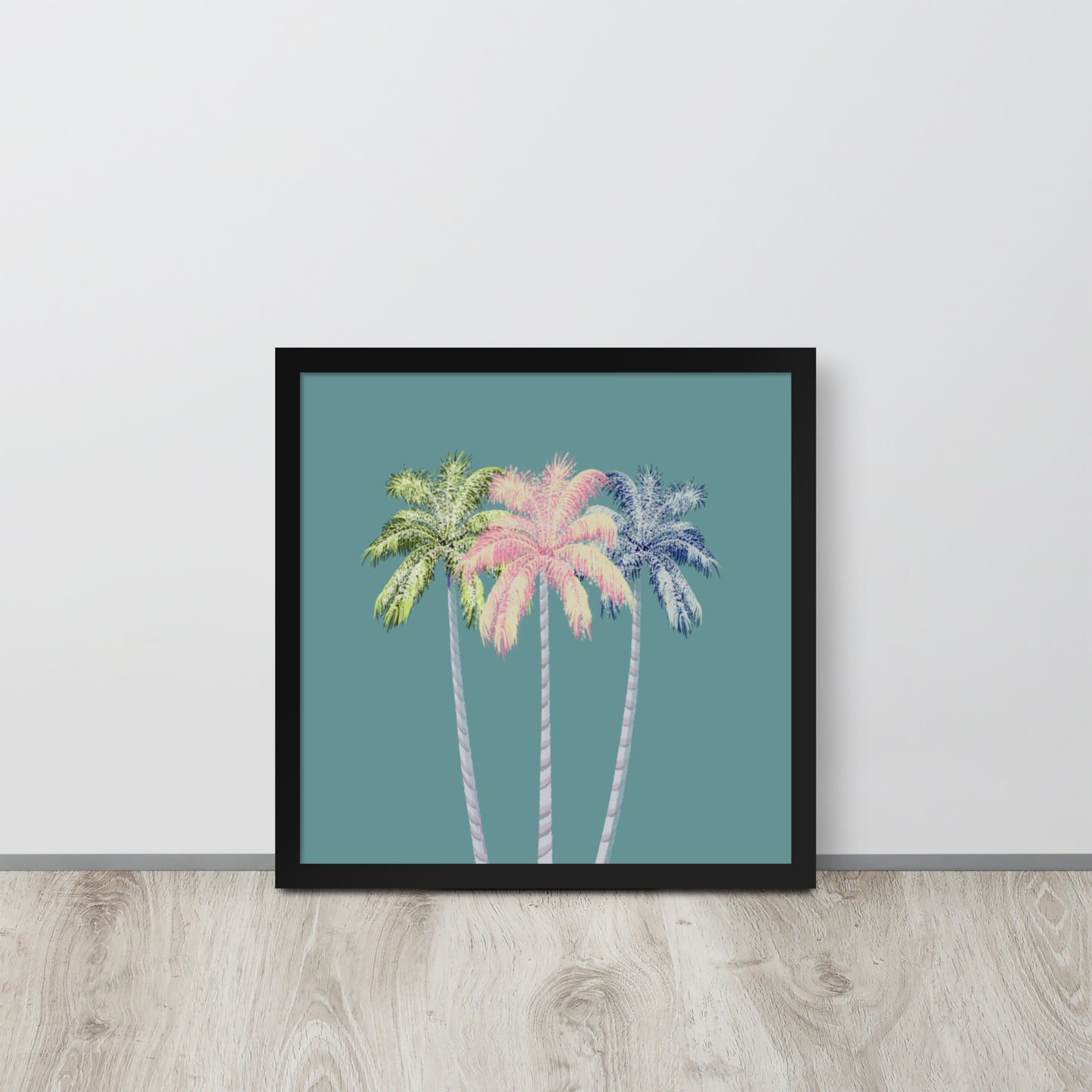 Pastel Palm Tree Wall Art Print | Tropical Coastal Décor