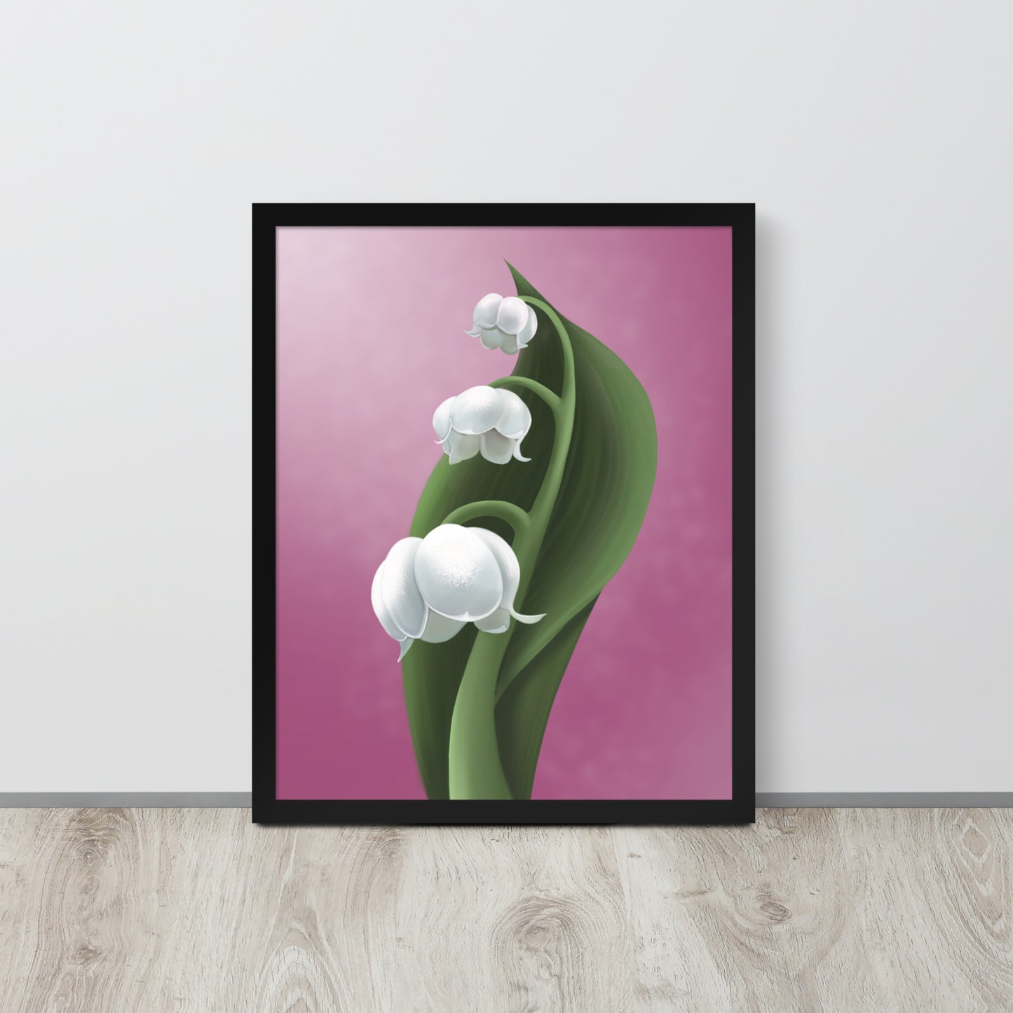 Lily of the Valley Art Print – Hand-Painted Botanical Wall Art