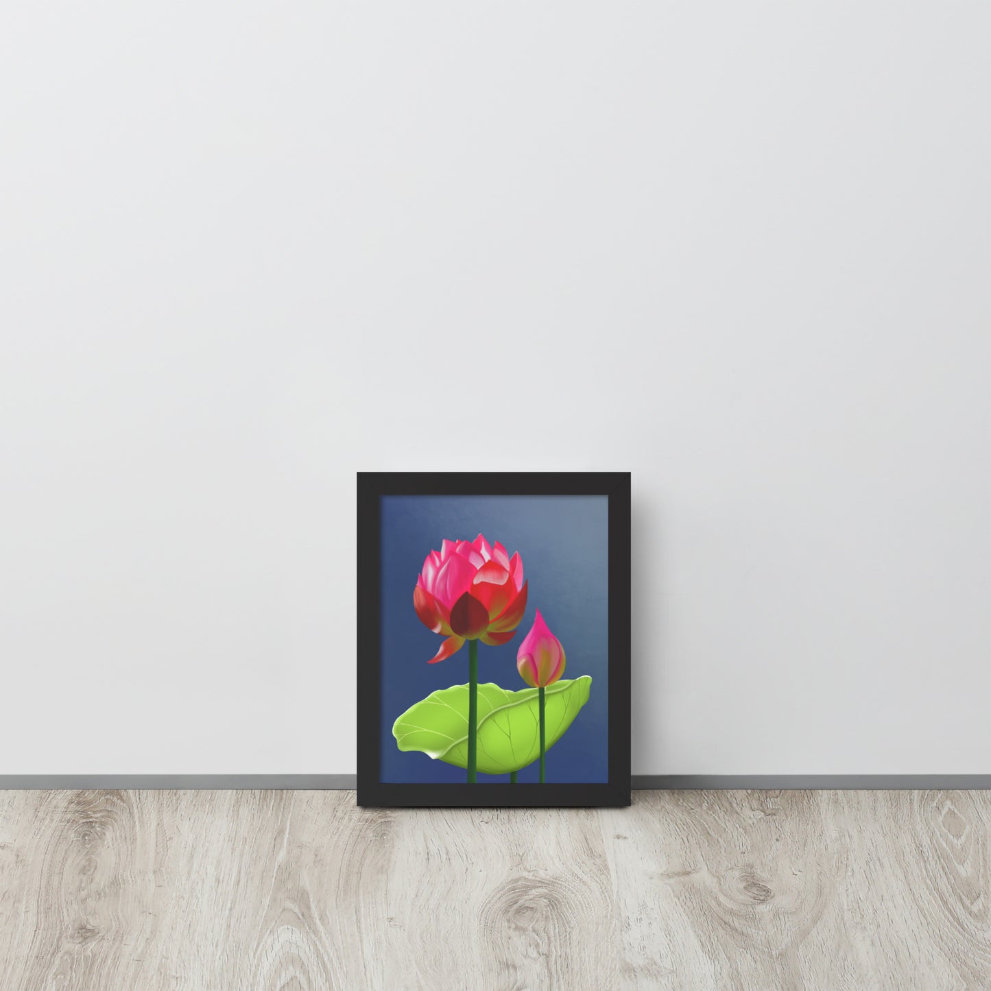 Pink Water Lily Wall Art | Botanical Lake Print & Framed Poster