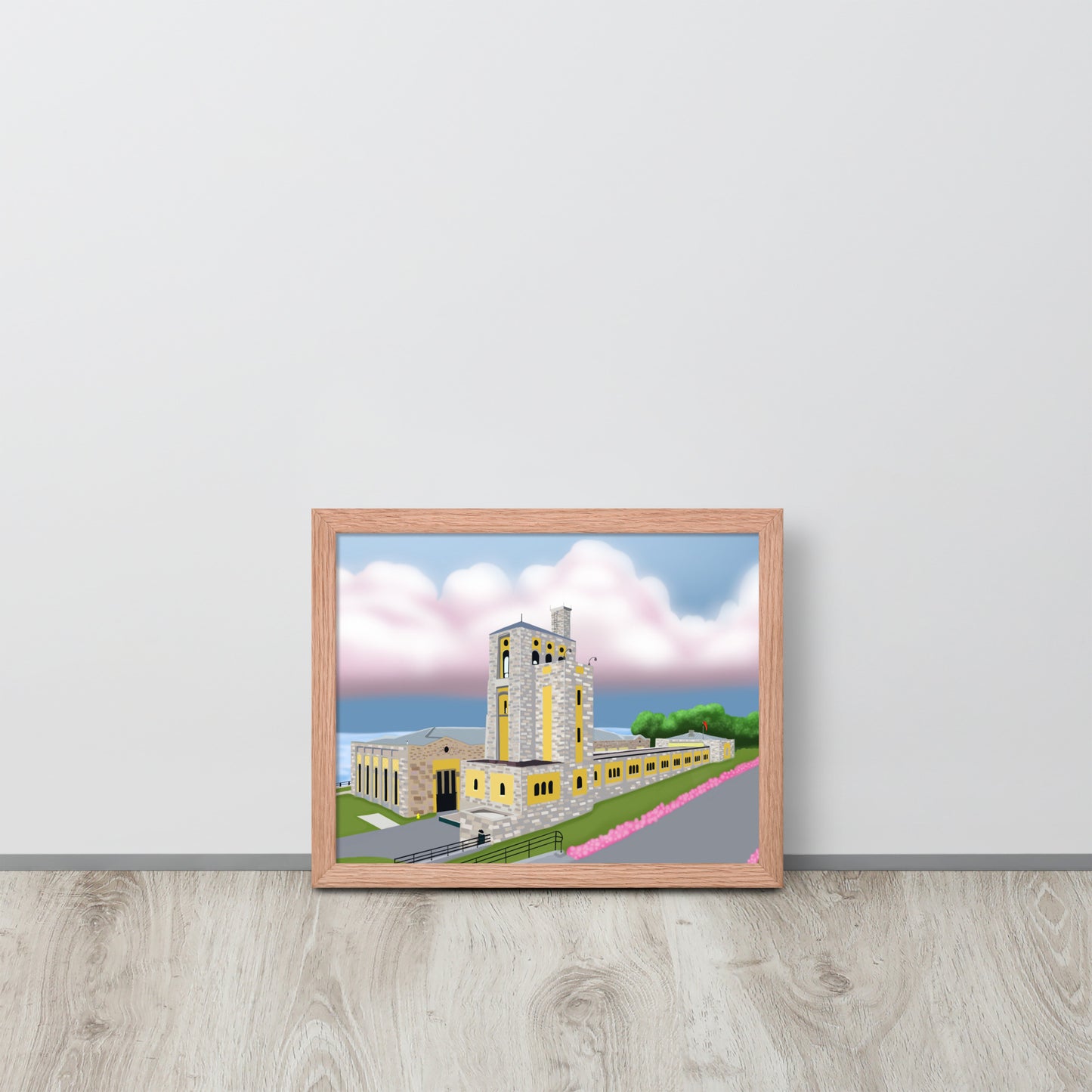Toronto Water Pump House – Hand-Painted Lakefront Wall Art Print