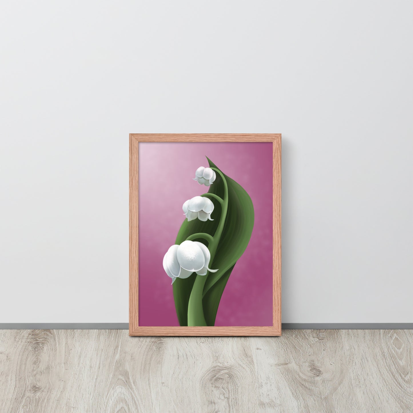 Lily of the Valley Art Print – Hand-Painted Botanical Wall Art