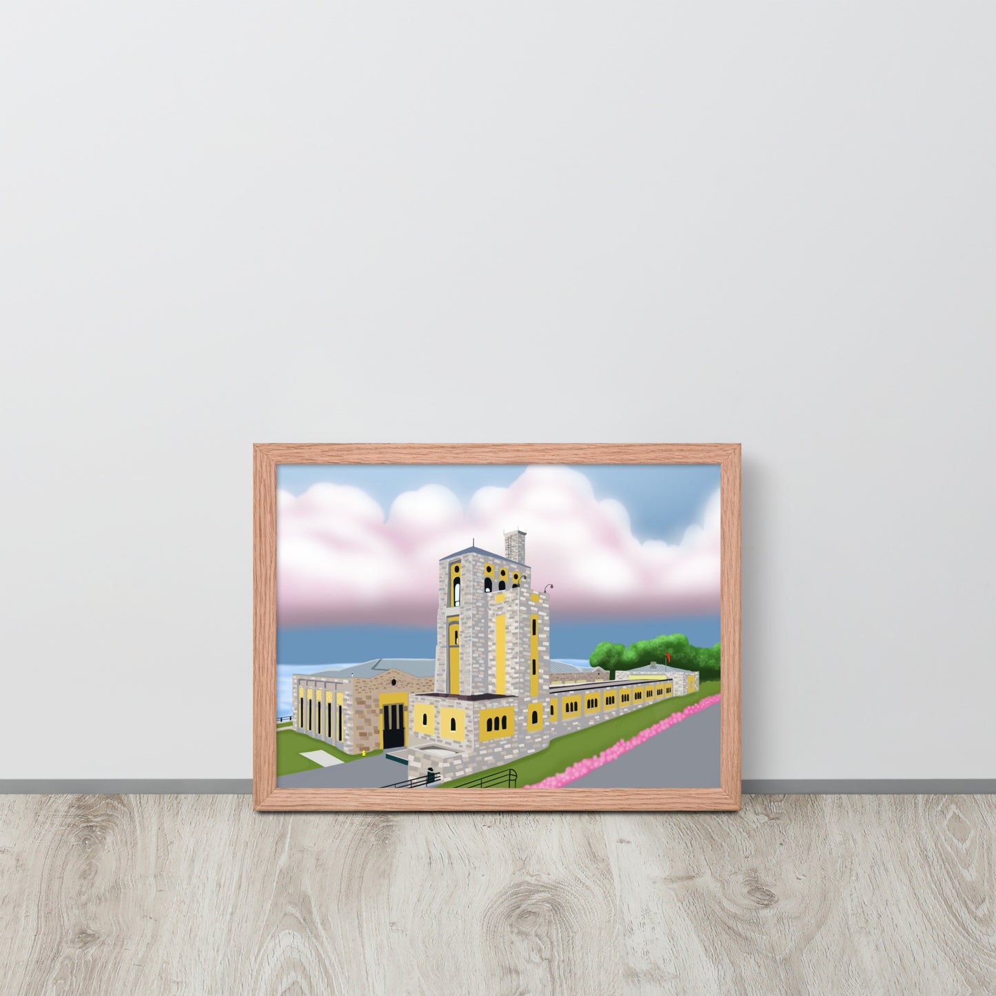 Toronto Water Pump House – Hand-Painted Lakefront Wall Art Print
