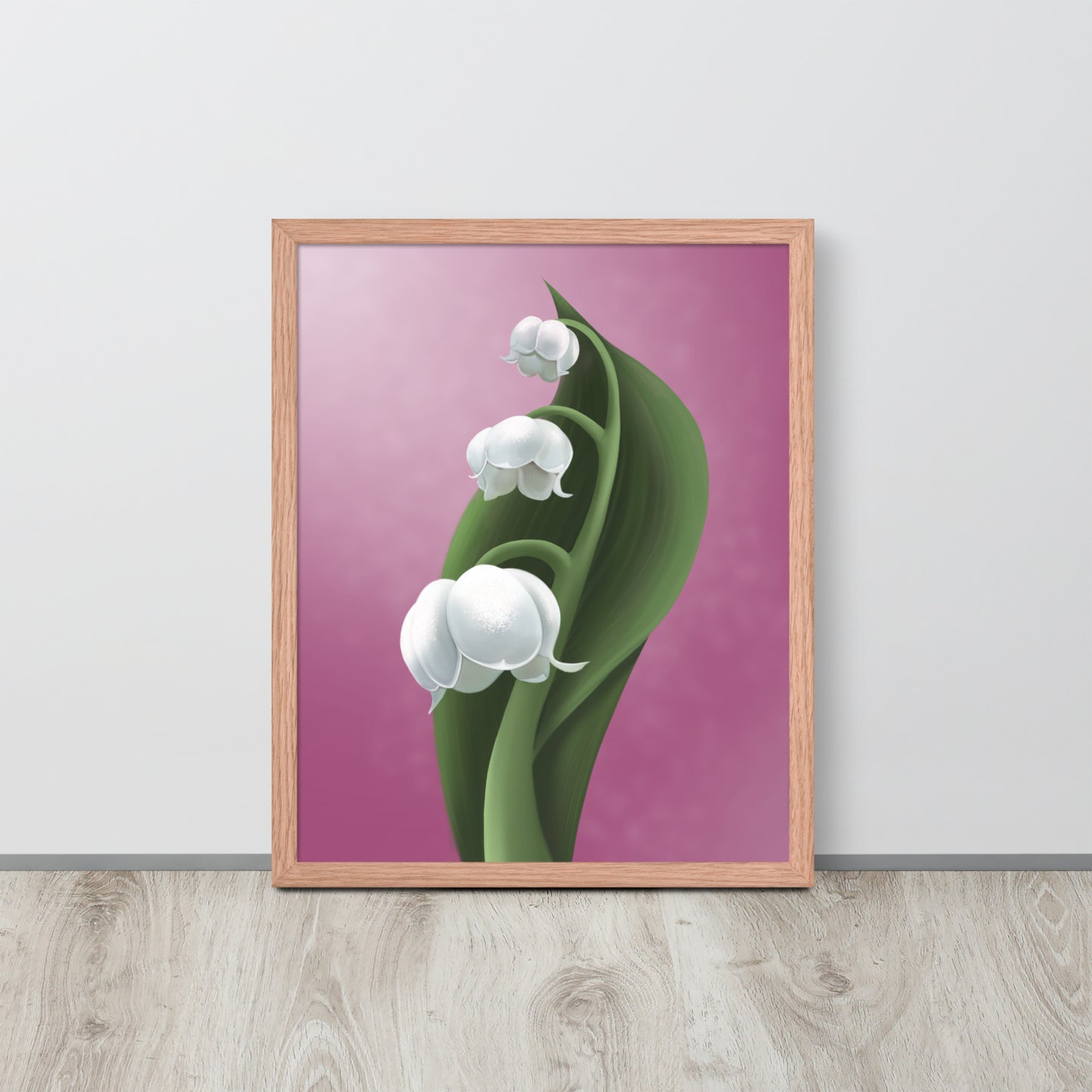 Lily of the Valley Art Print – Hand-Painted Botanical Wall Art