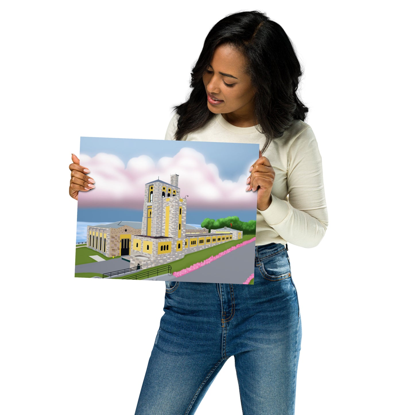 Toronto Water Pump House – Hand-Painted Lakefront Wall Art Print