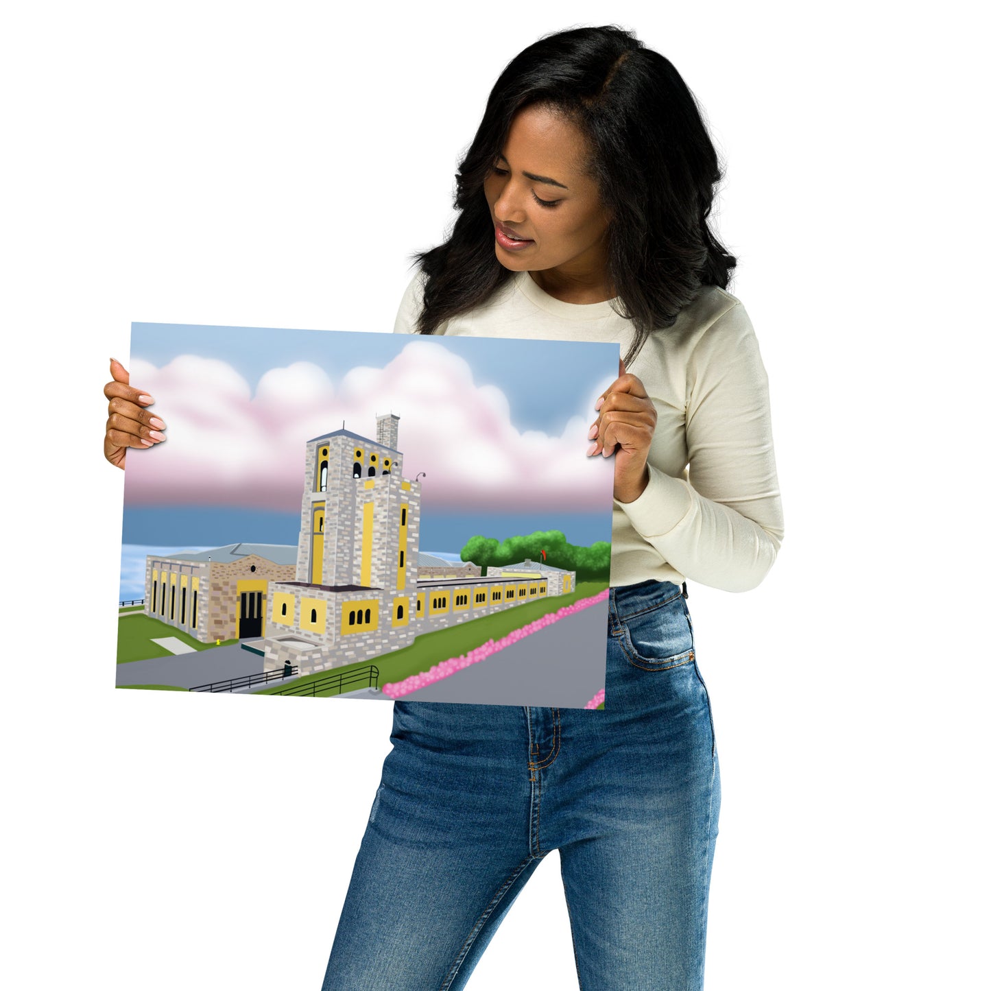 Toronto Water Pump House – Hand-Painted Lakefront Wall Art Print