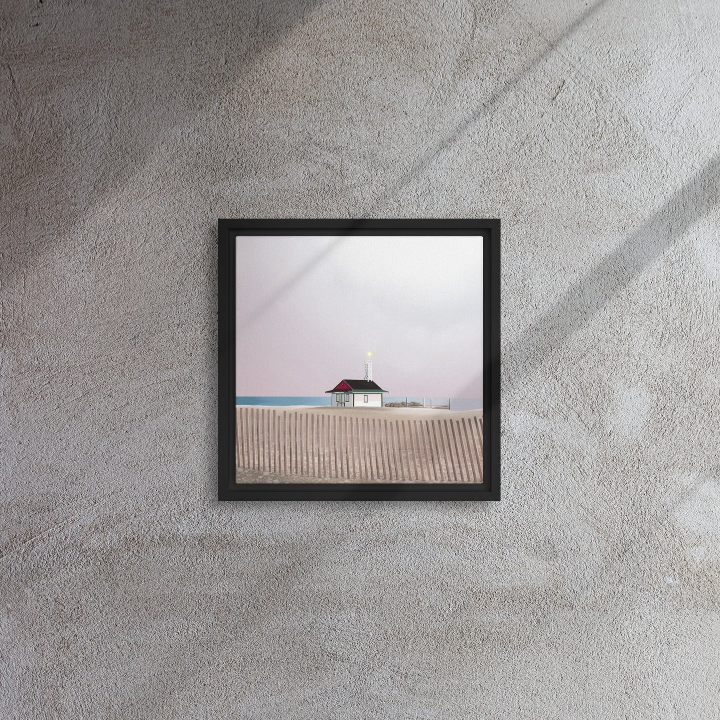 Leuty Lifeguard Station Framed canvas