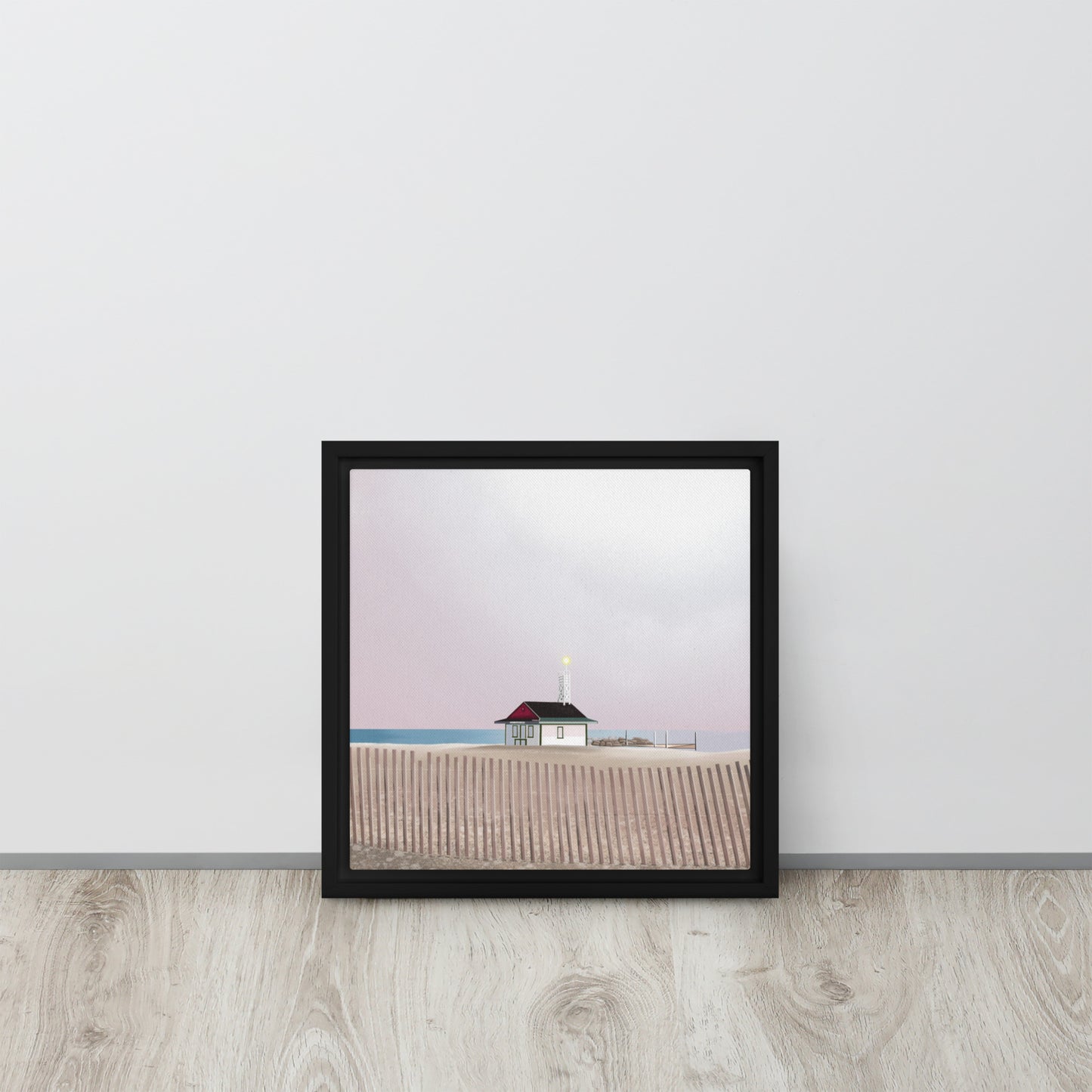 Leuty Lifeguard Station Framed canvas