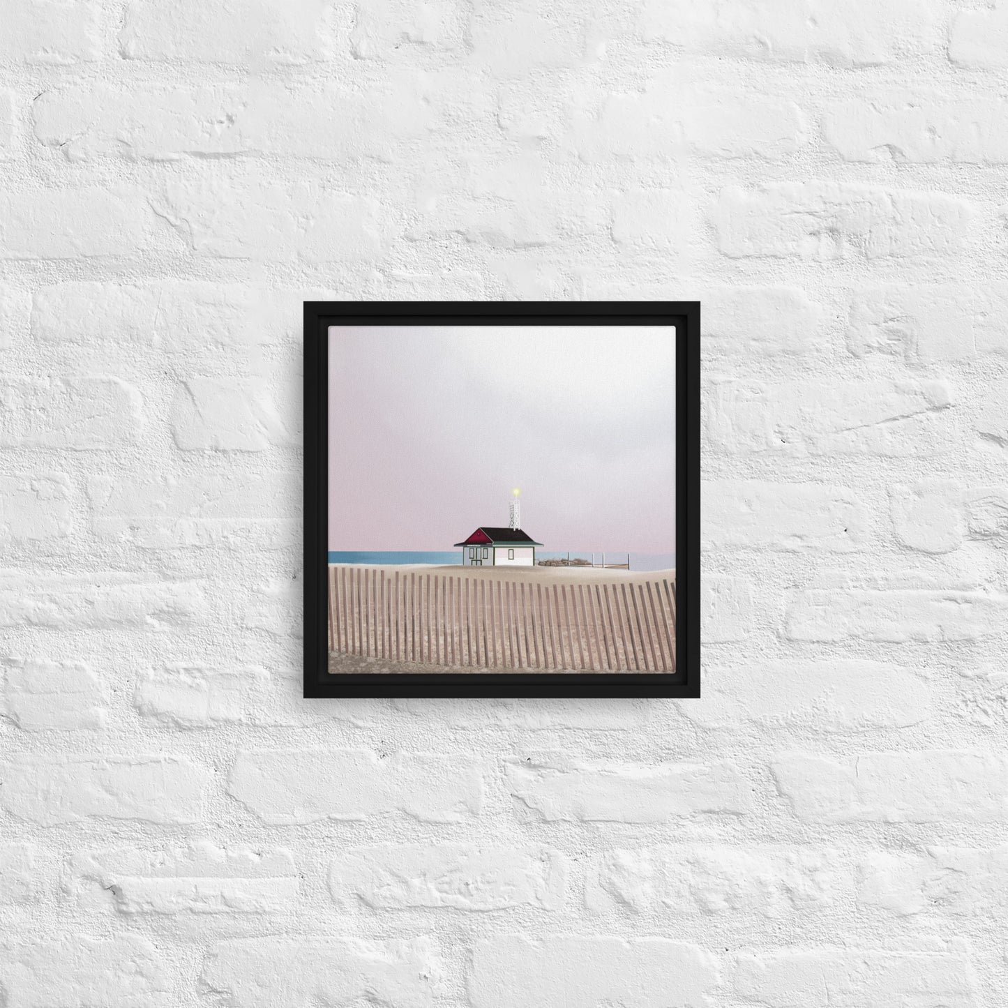 Leuty Lifeguard Station Framed canvas