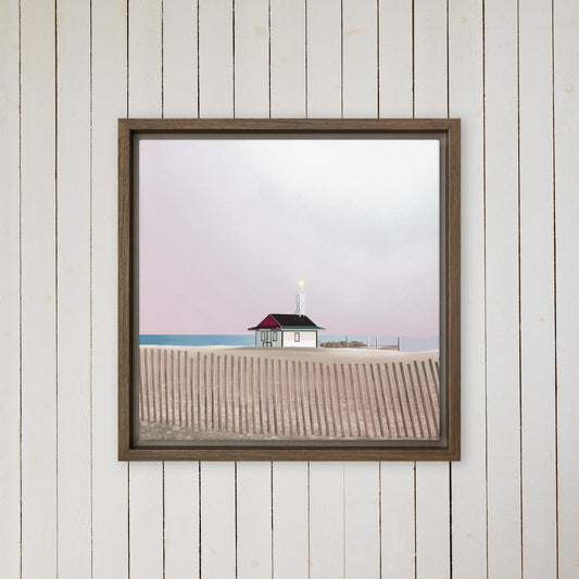 Leuty Lifeguard Station Framed canvas