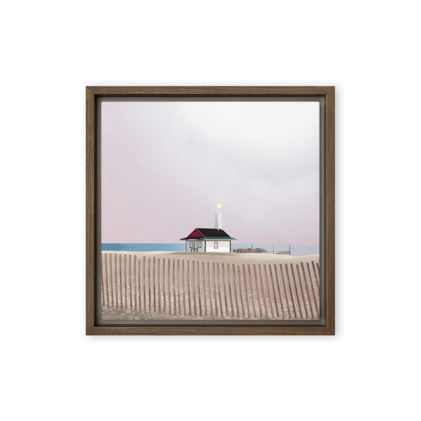 Leuty Lifeguard Station Framed canvas