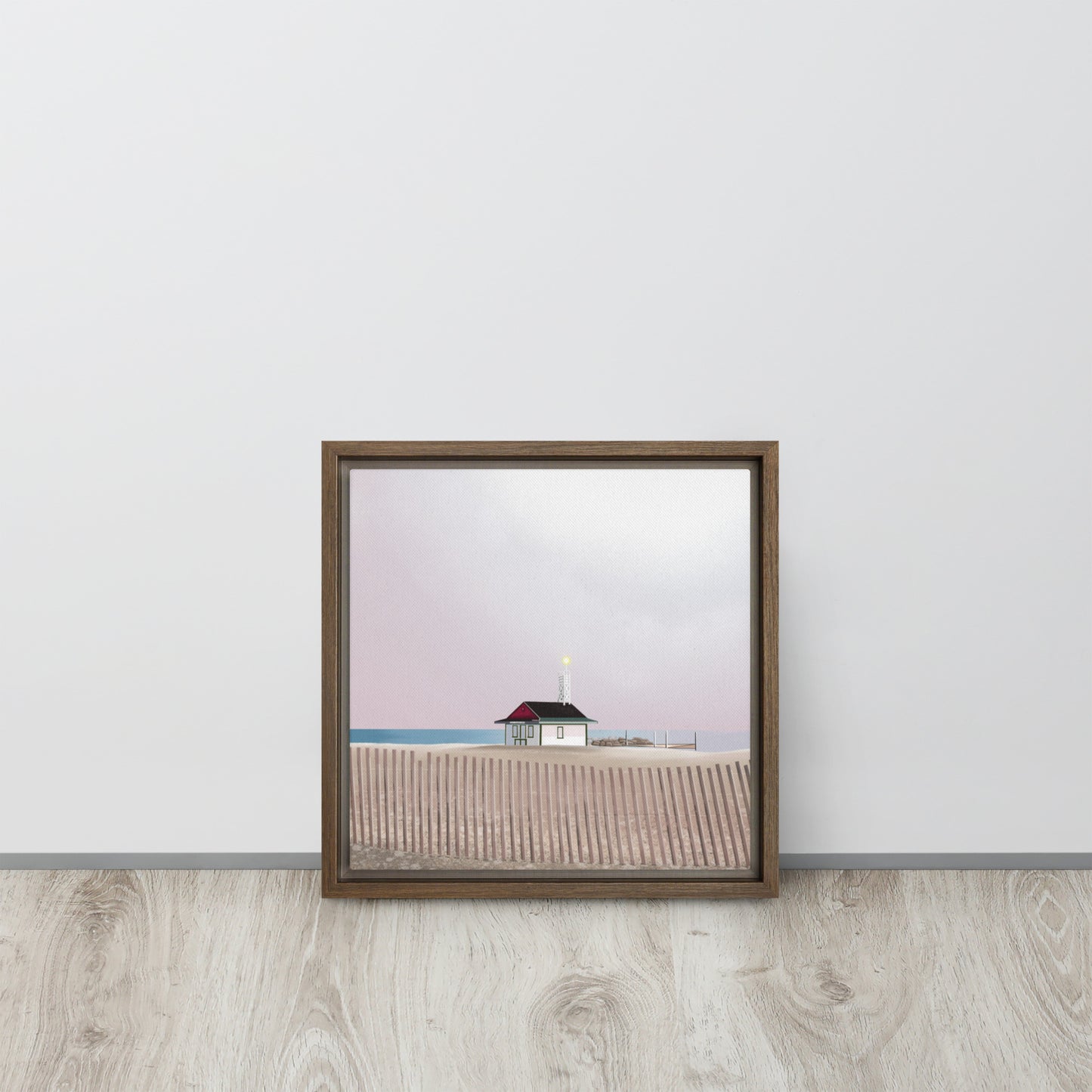 Leuty Lifeguard Station Framed canvas