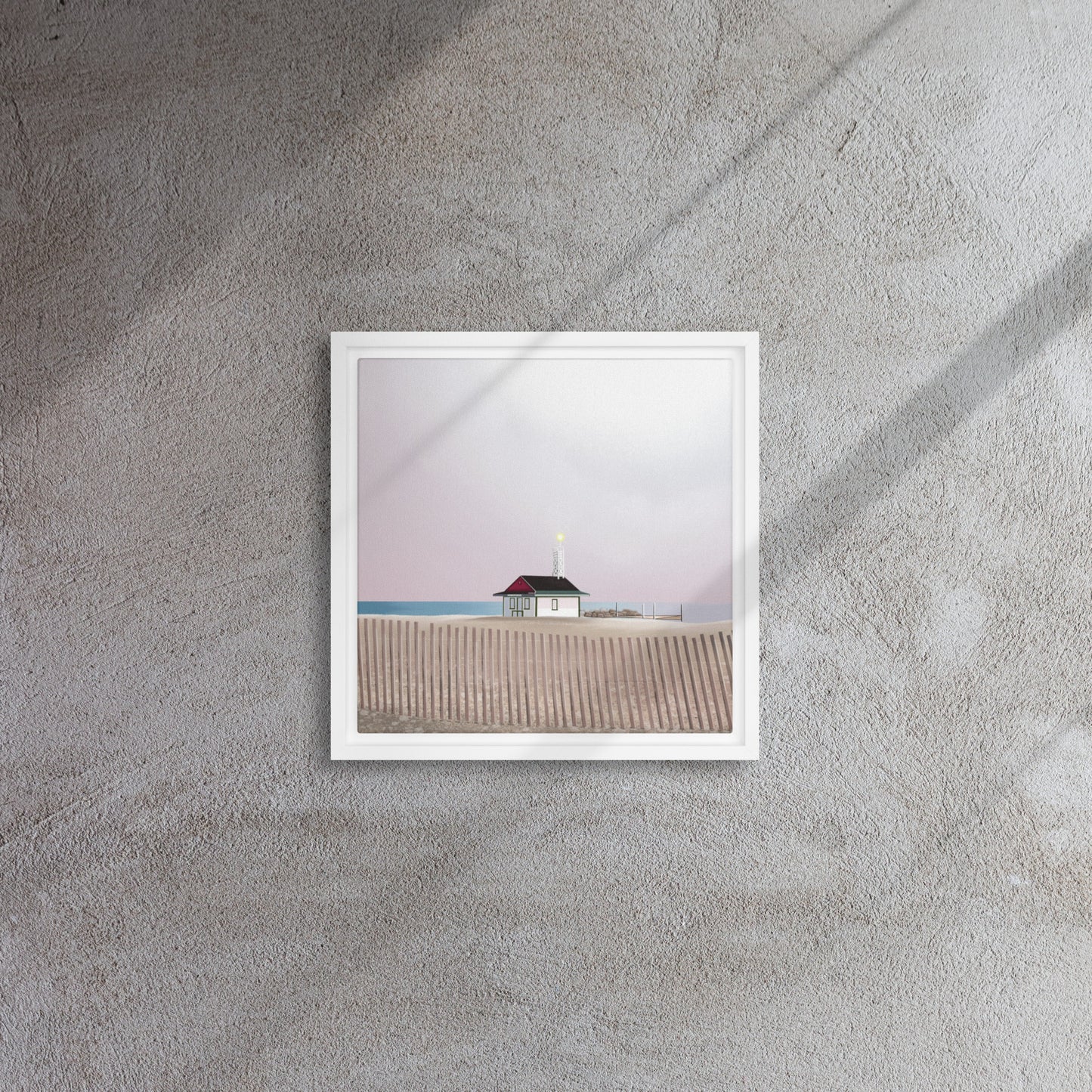 Leuty Lifeguard Station Framed canvas