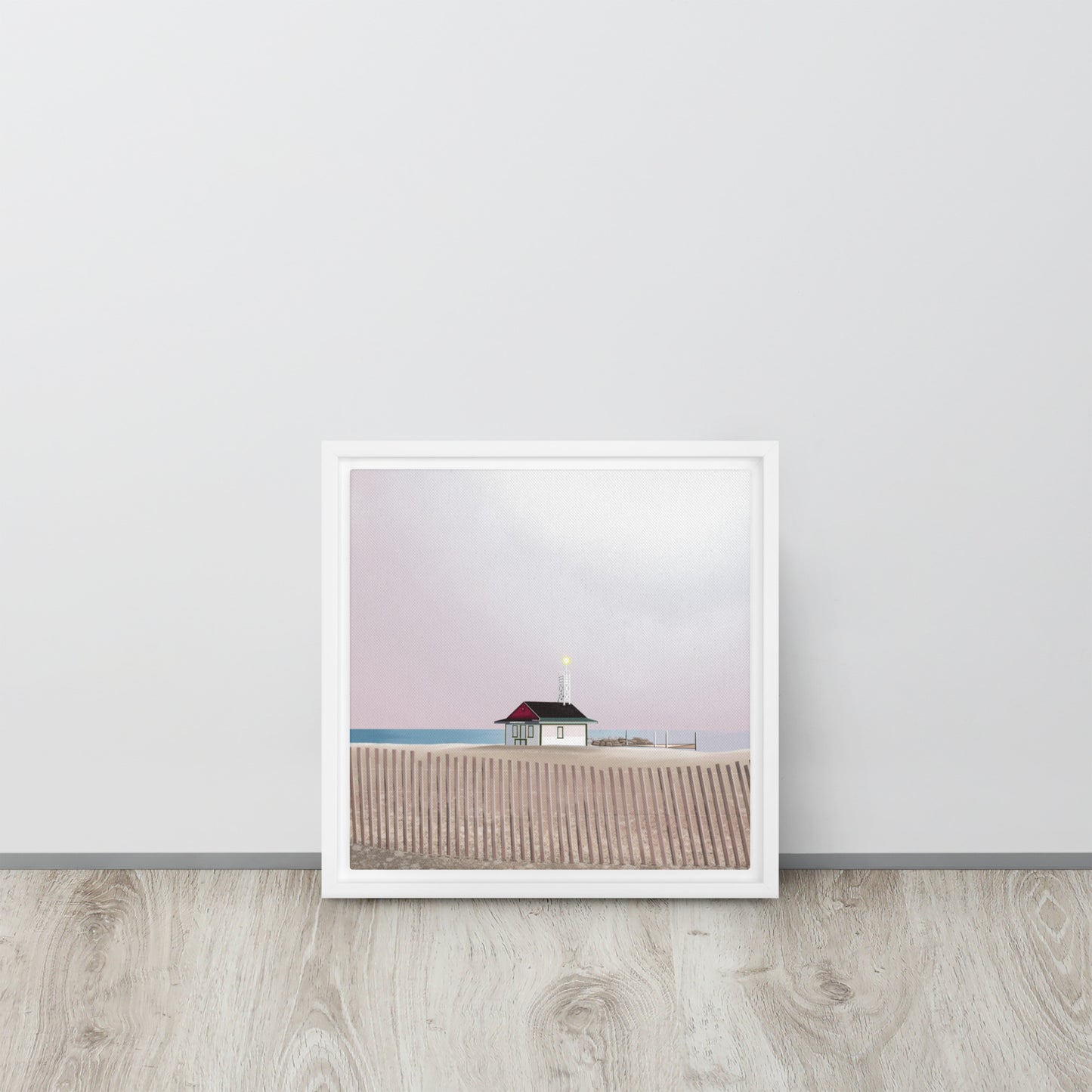 Leuty Lifeguard Station Framed canvas