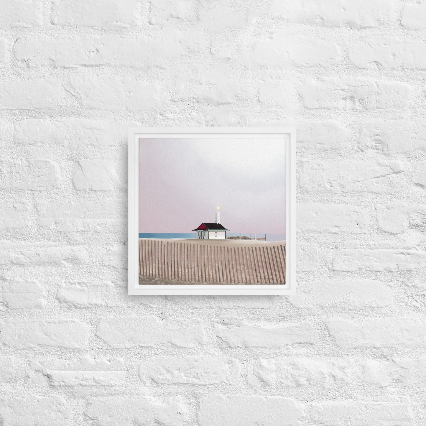 Leuty Lifeguard Station Framed canvas