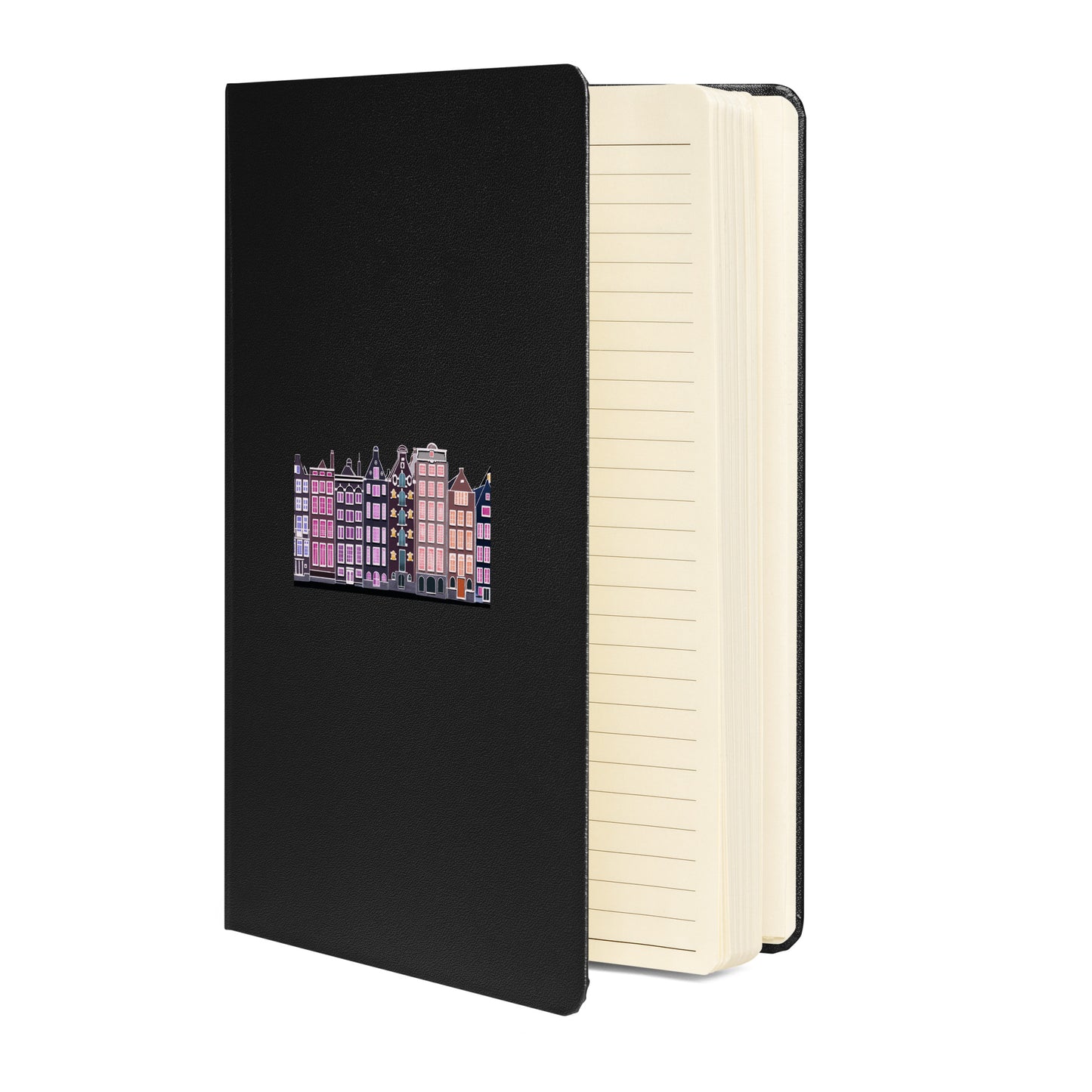 Amsterdam Illustration Hardcover Journal | Lined Cream Paper, Elastic Closure & Ribbon Marker