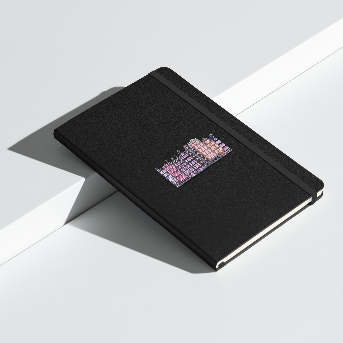Amsterdam Illustration Hardcover Journal | Lined Cream Paper, Elastic Closure & Ribbon Marker