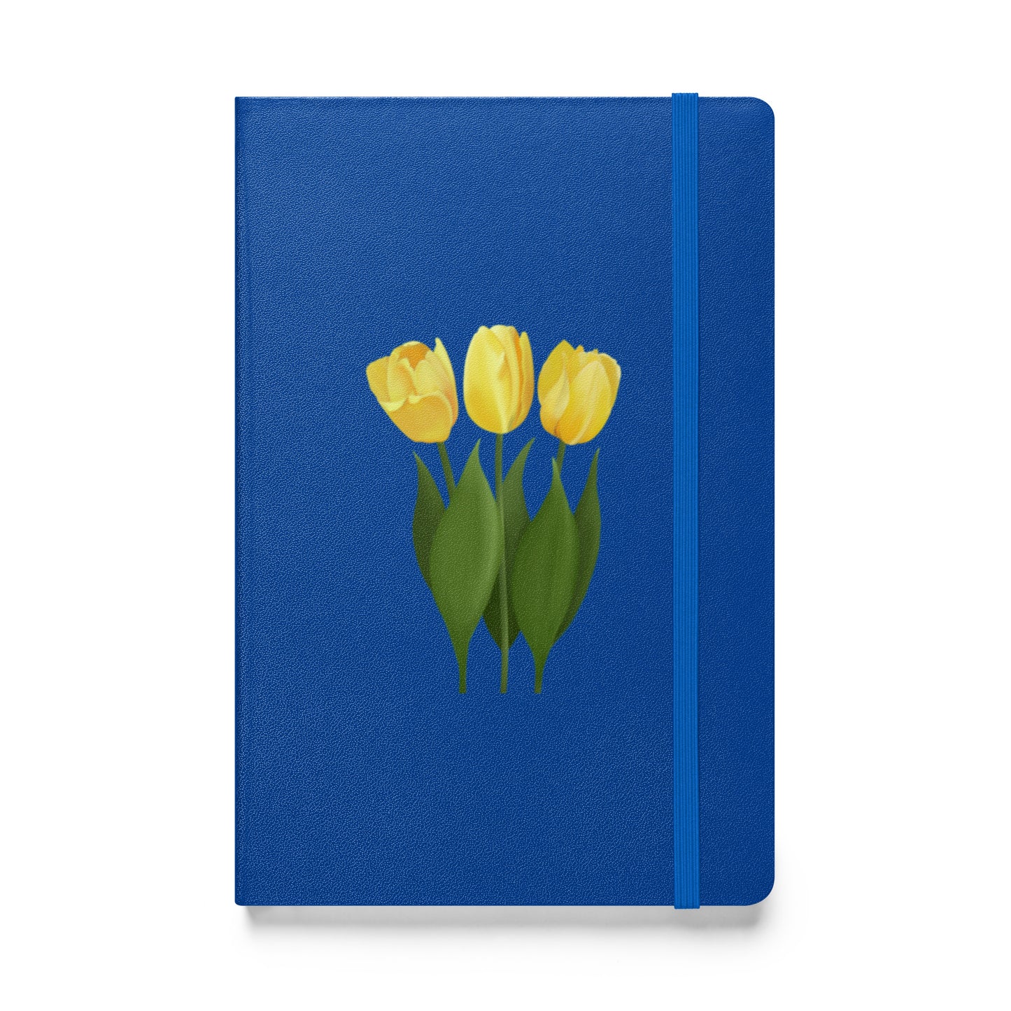 Yellow Tulips Hardcover Notebook – Floral Journal with Cream Lined Pages