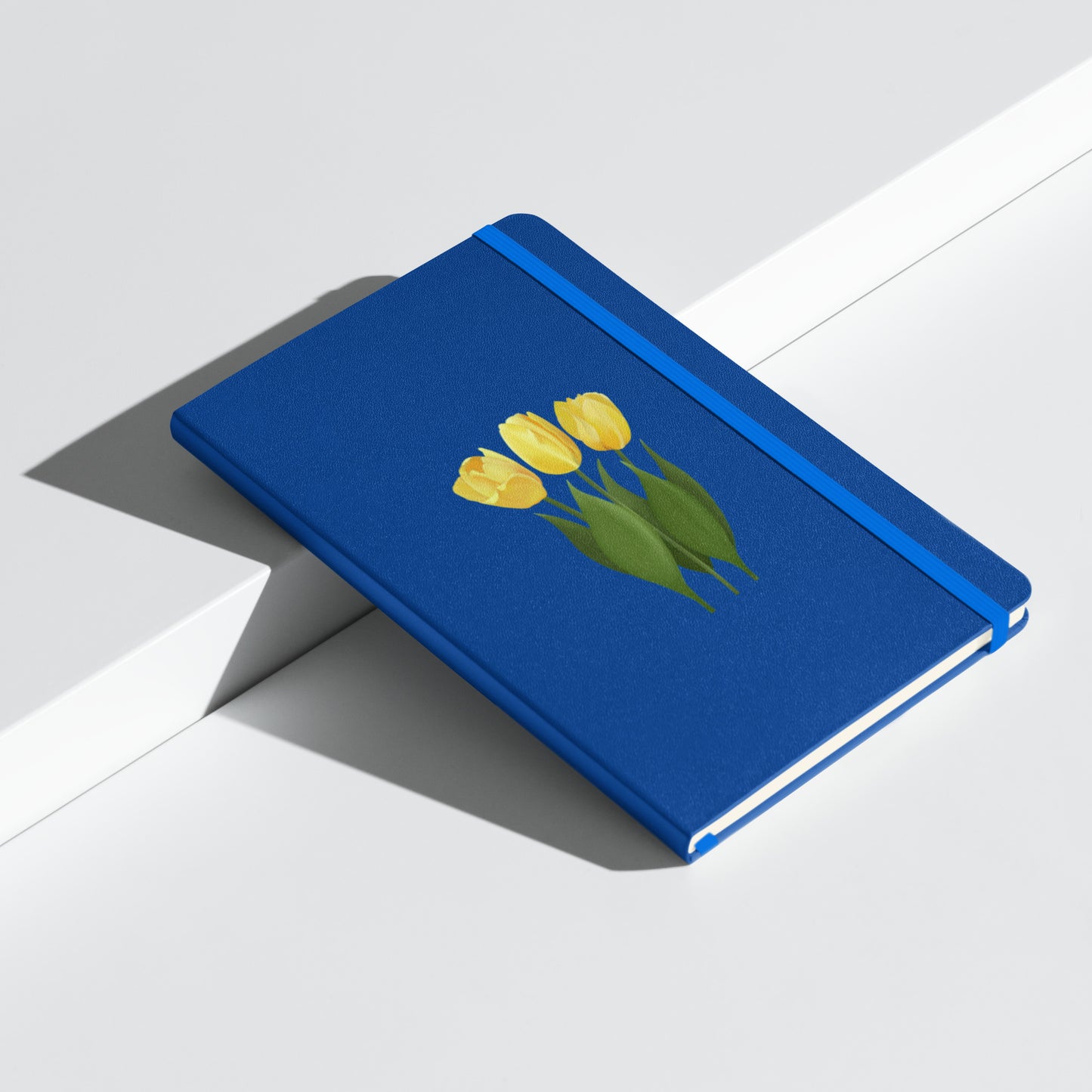 Yellow Tulips Hardcover Notebook – Floral Journal with Cream Lined Pages