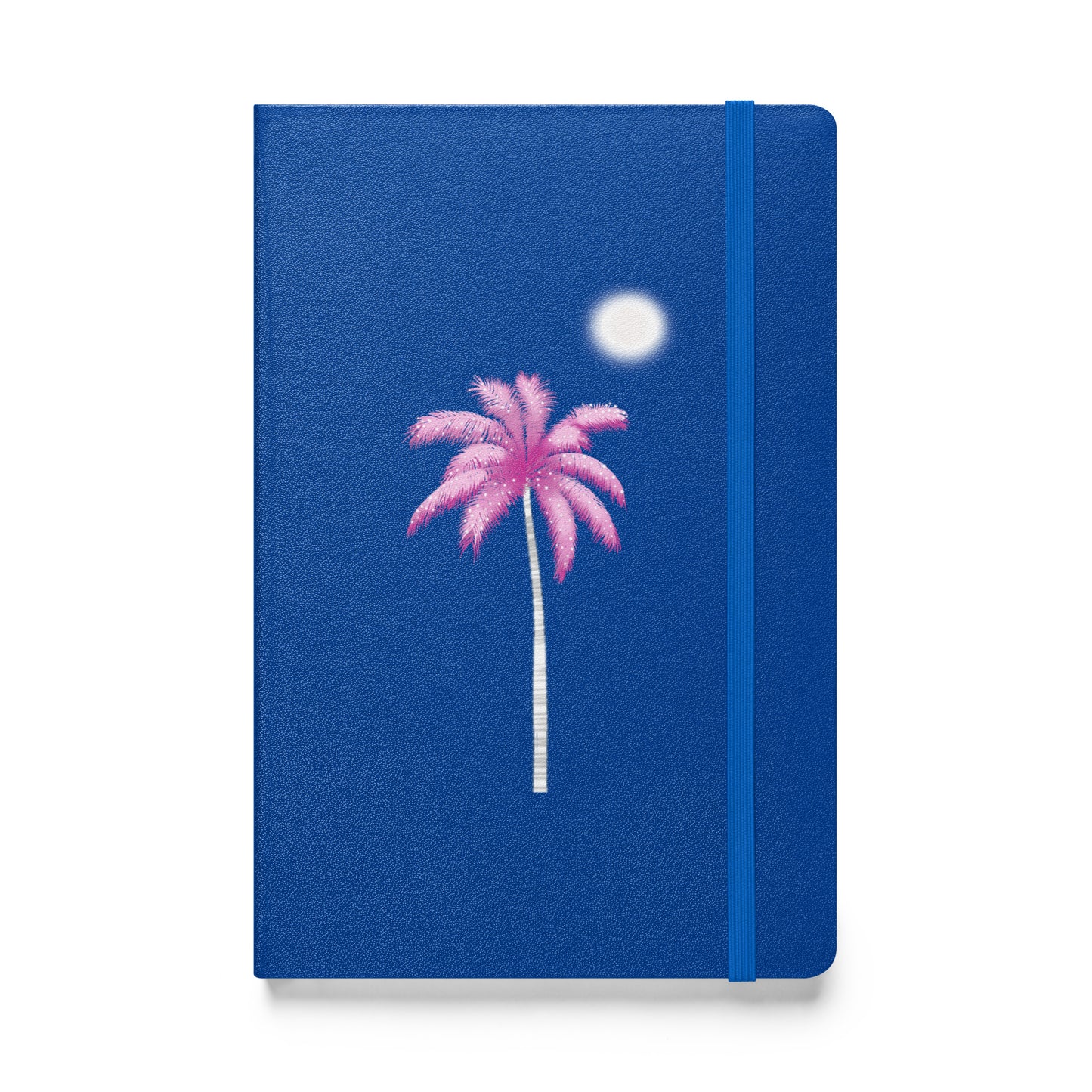 Pink Palm Tree Hardcover Notebook – Shimmery Tropical Travel Journal