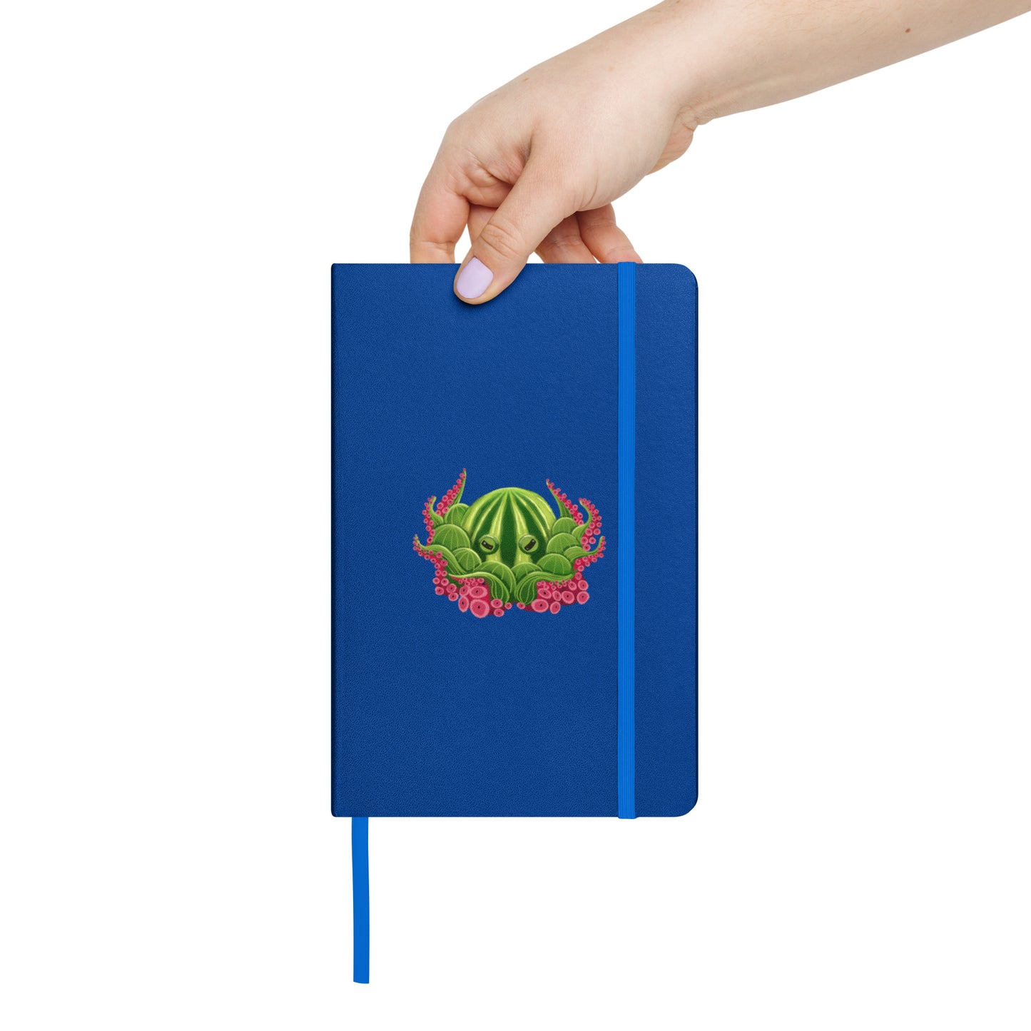 Octopus Hardcover Journal | Whimsical Ocean Art, Lined Cream Paper & Ribbon Marker