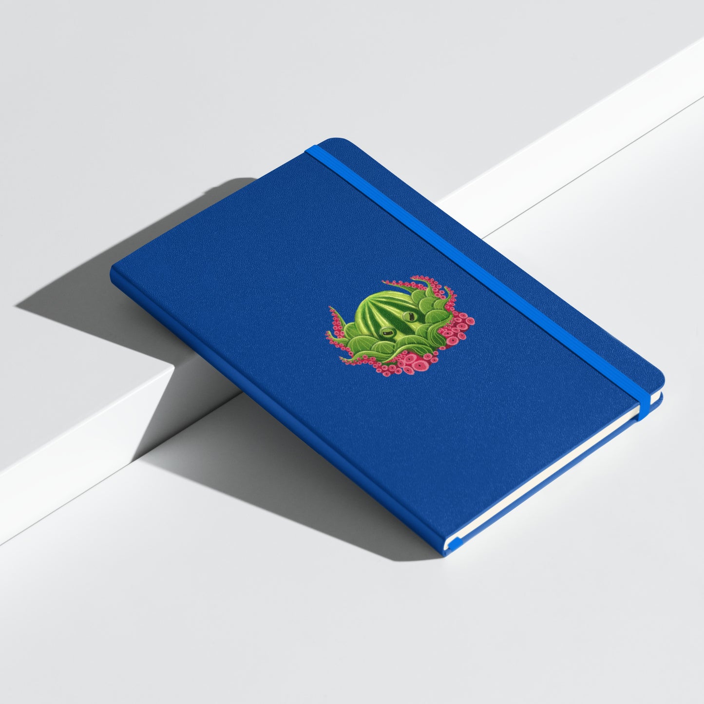 Octopus Hardcover Journal | Whimsical Ocean Art, Lined Cream Paper & Ribbon Marker