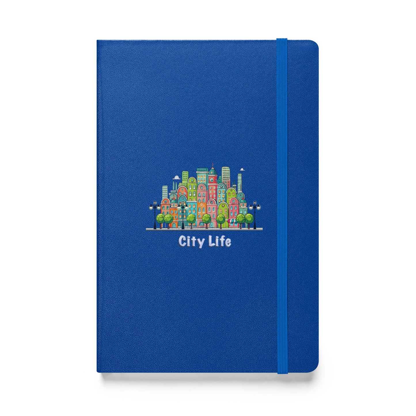 Cityscape Hardcover Journal | Urban Art Cover, Lined Cream Paper & Ribbon Marker
